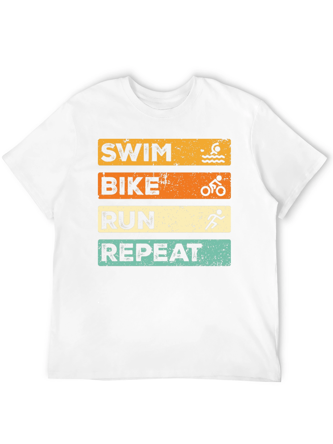 Swim Bike Run Repeat Graphic T-Shirt