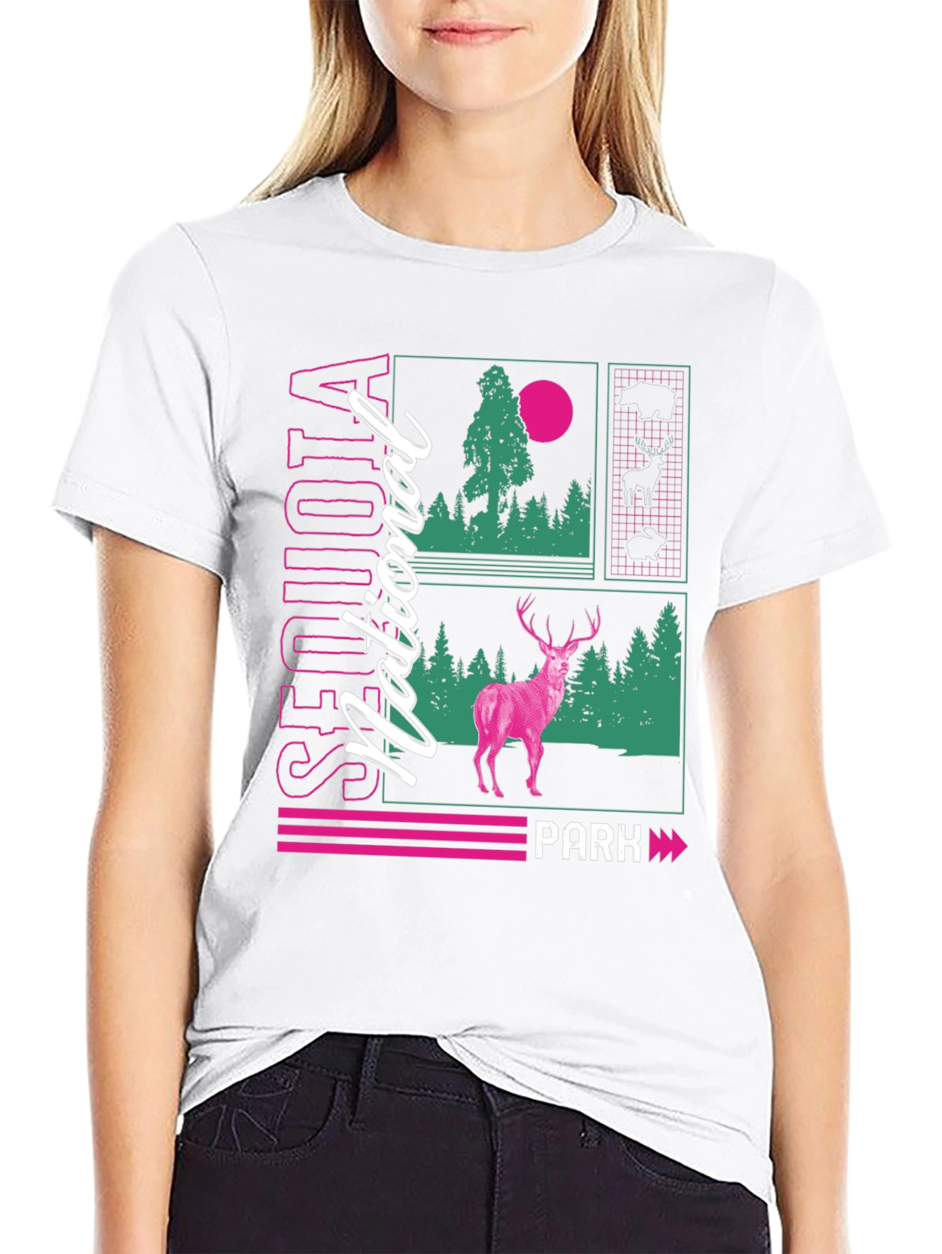 Sequoia National Park Deer Graphic Tee