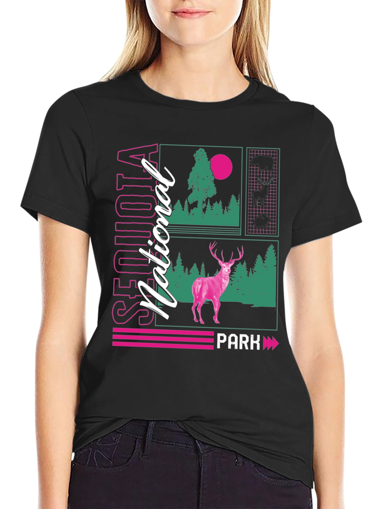 Sequoia National Park Deer Graphic Tee