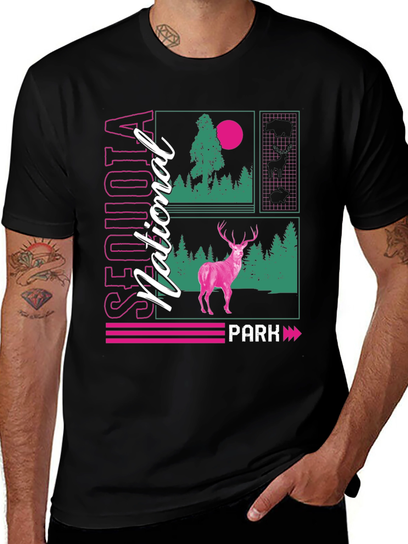 Sequoia National Park Deer Graphic Tee