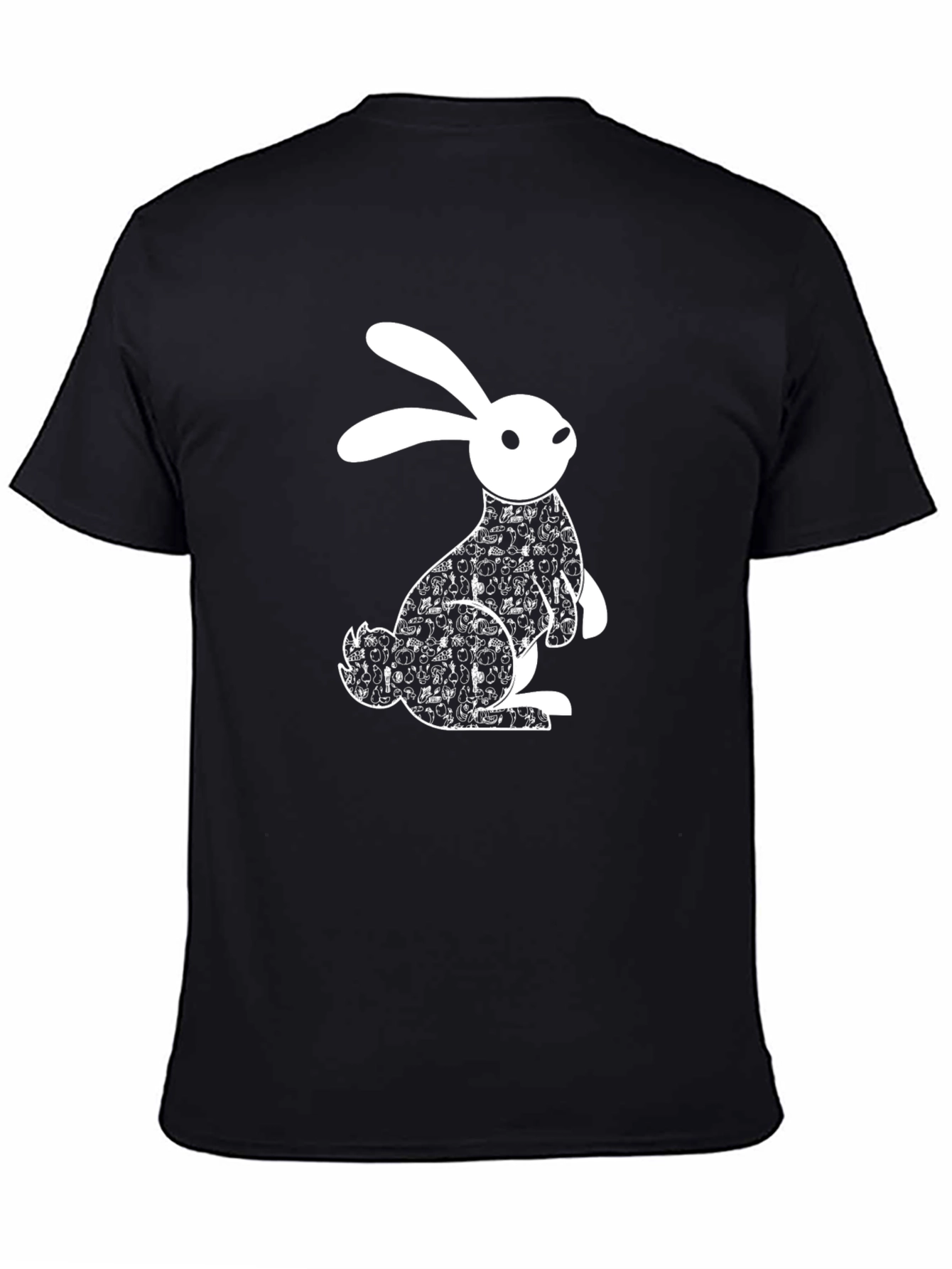 Cool Rabbit Graphic Tee - Black Cotton T-Shirt