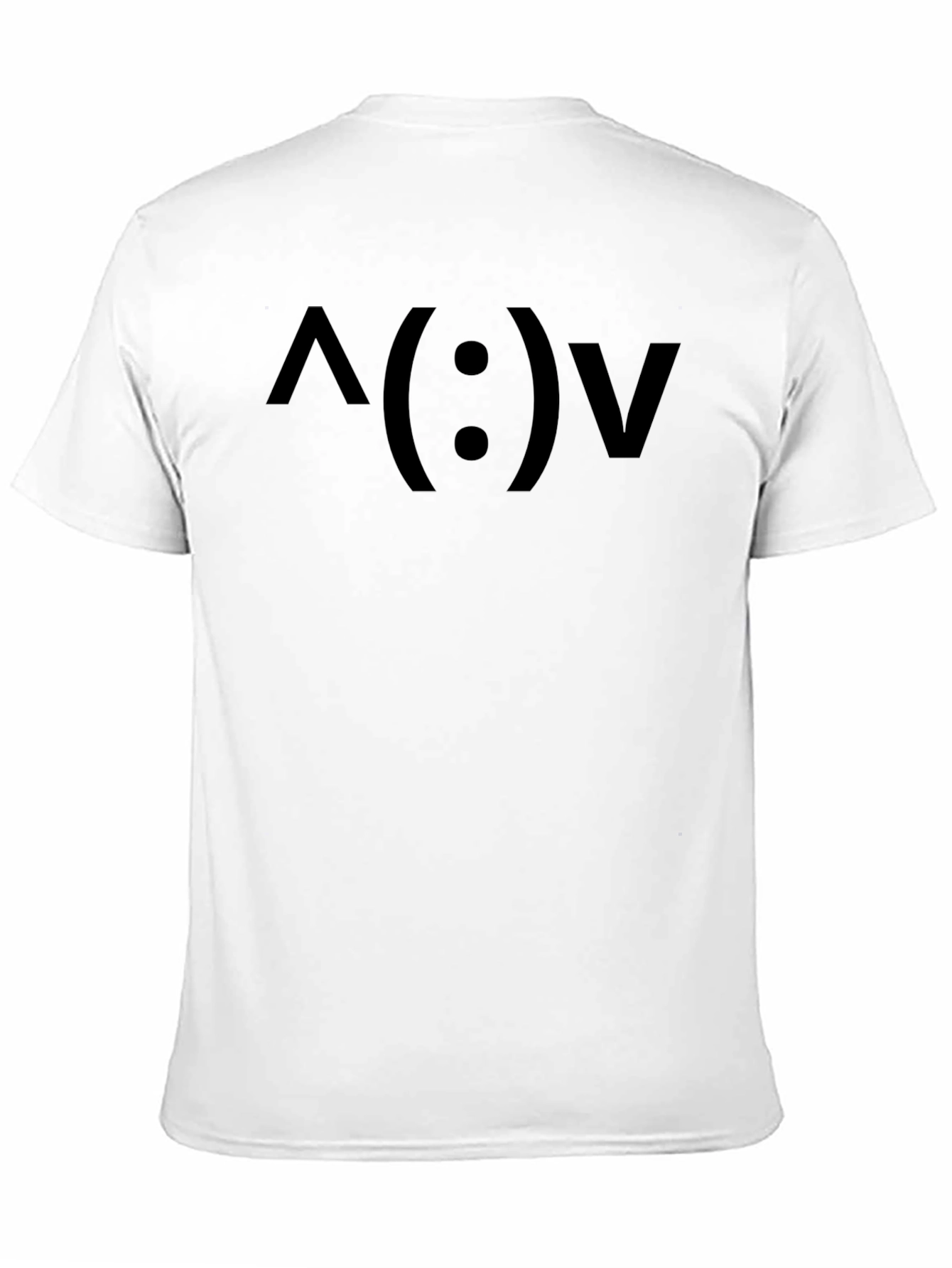 Emoticon Face Graphic Tee - Soft Black T-Shirt