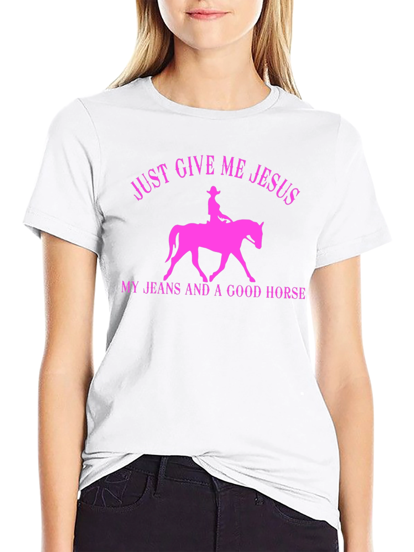 Just Give Me Jesus Horse T-Shirt