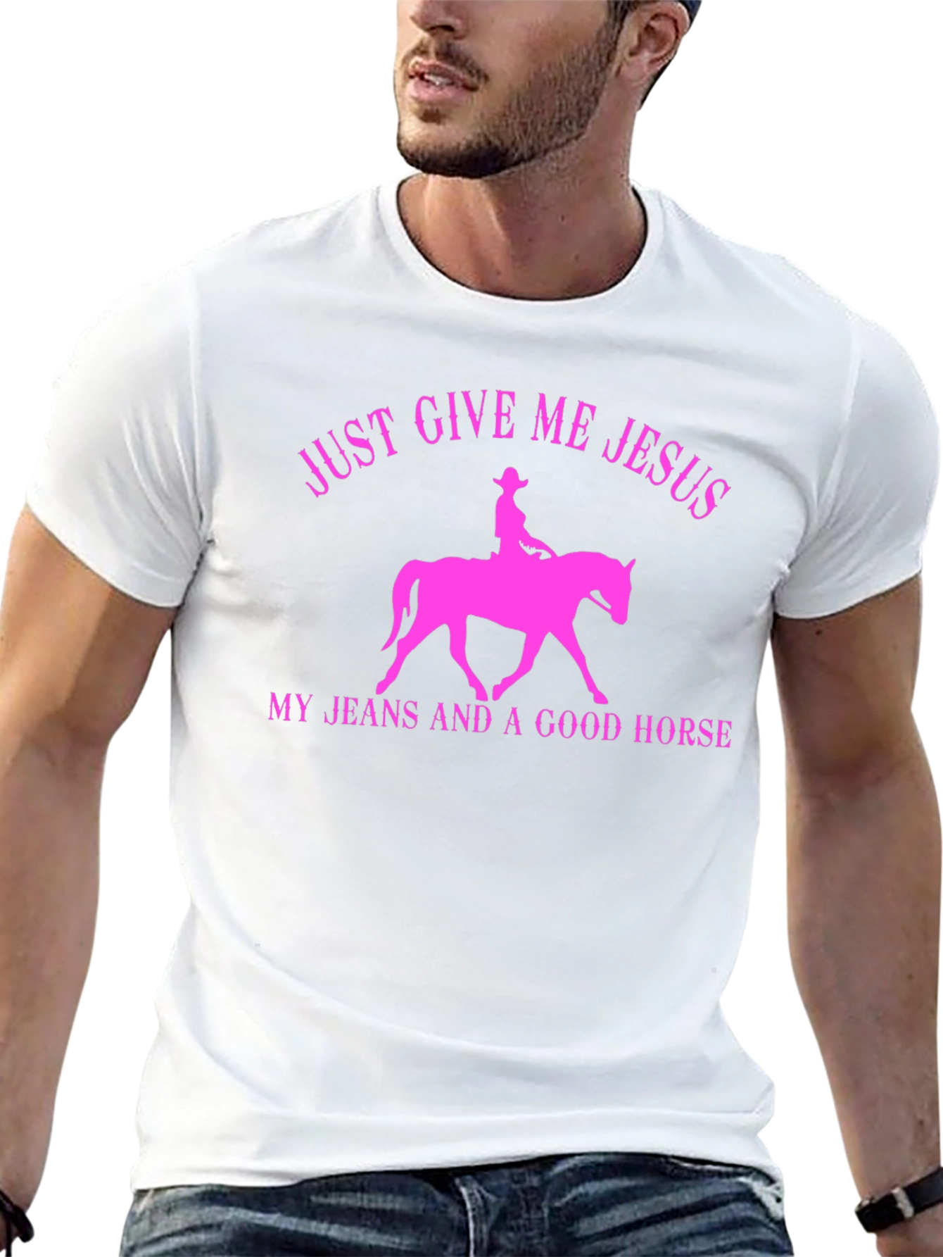 Just Give Me Jesus Horse T-Shirt