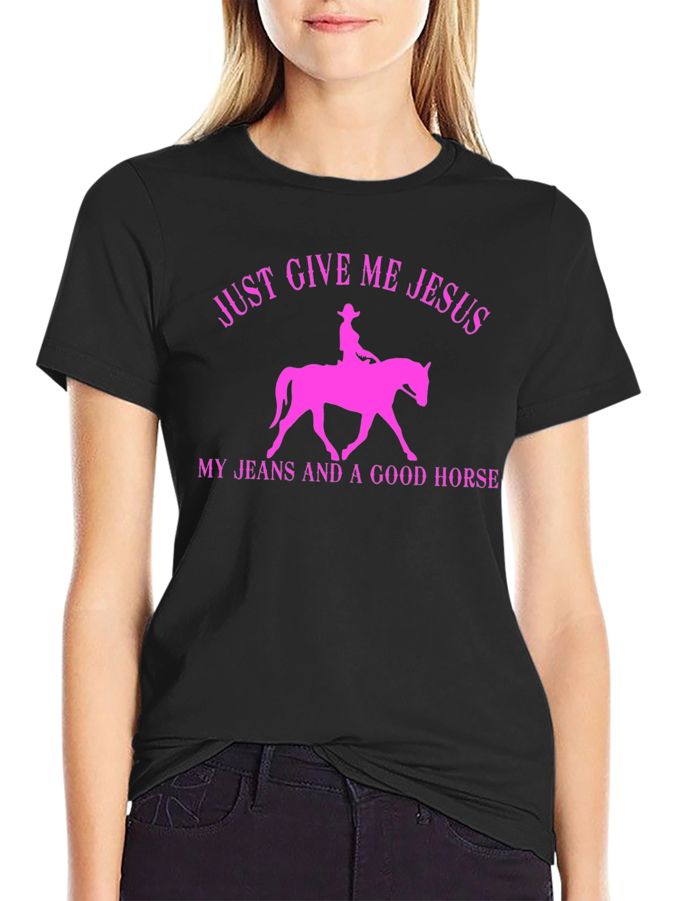 Just Give Me Jesus Horse T-Shirt