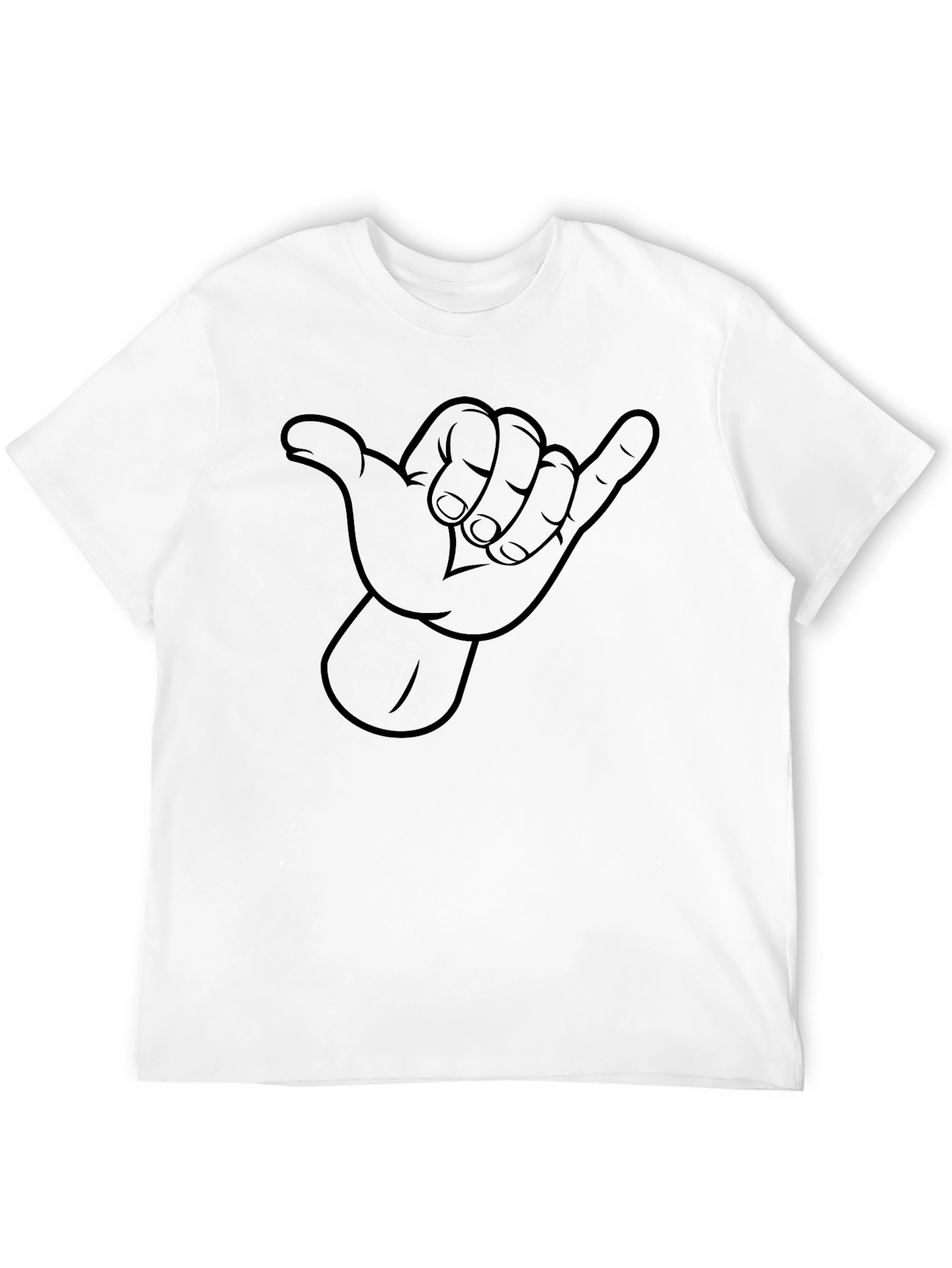 Hang Loose Shaka Hand T-Shirt - Relaxed Fit