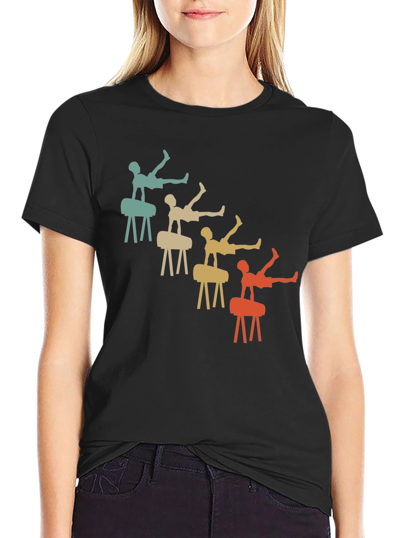 Retro Gymnastics T-Shirt Pommel Horse Tee