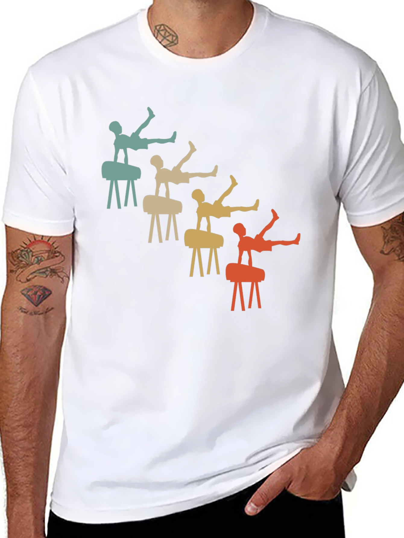 Retro Gymnastics T-Shirt Pommel Horse Tee