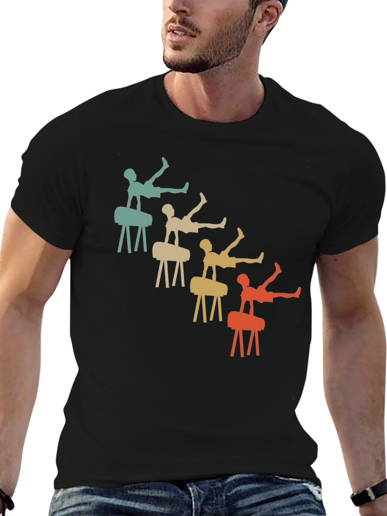 Retro Gymnastics T-Shirt Pommel Horse Tee