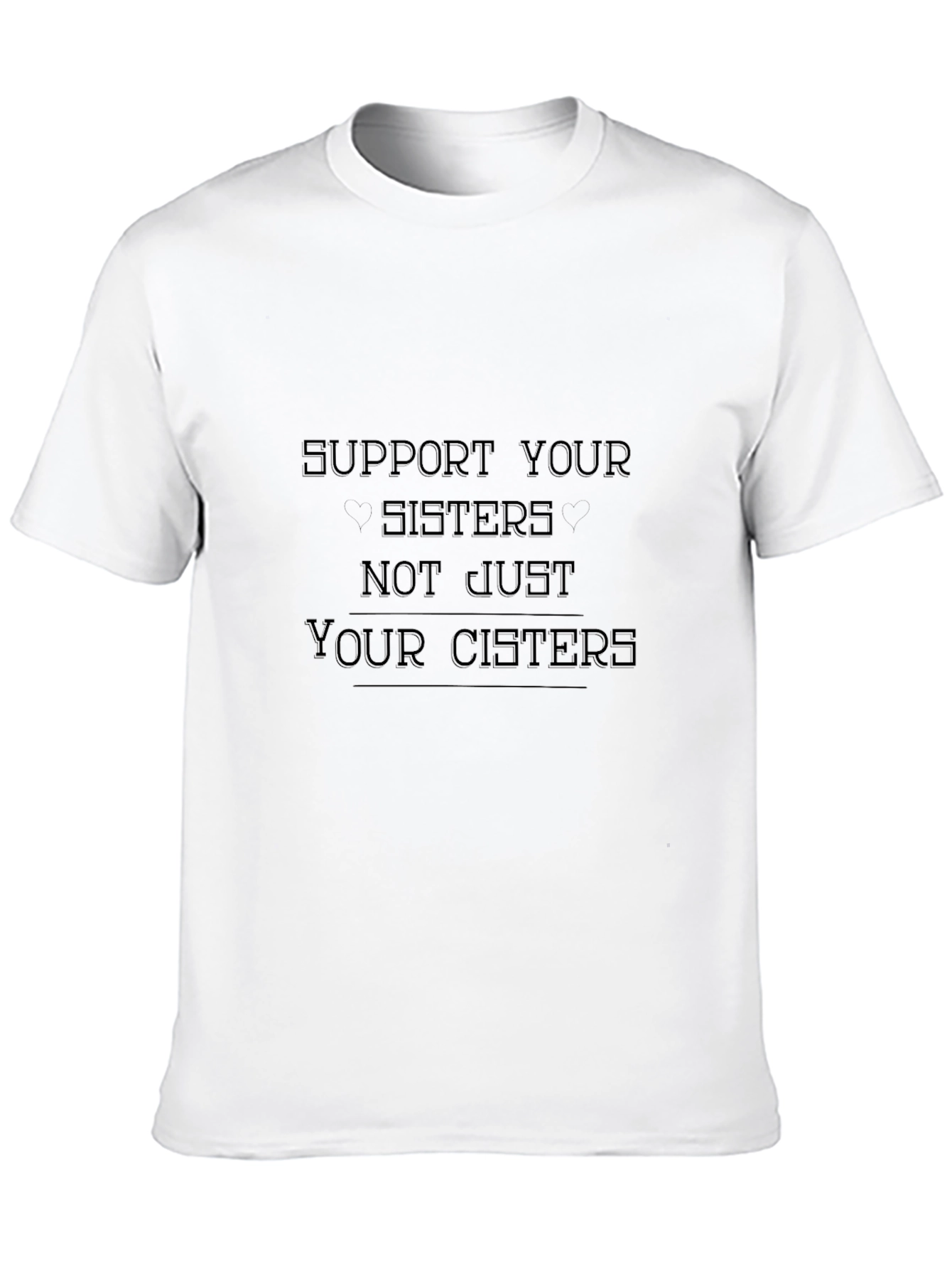 Support Your Sisters Graphic Tee - Black