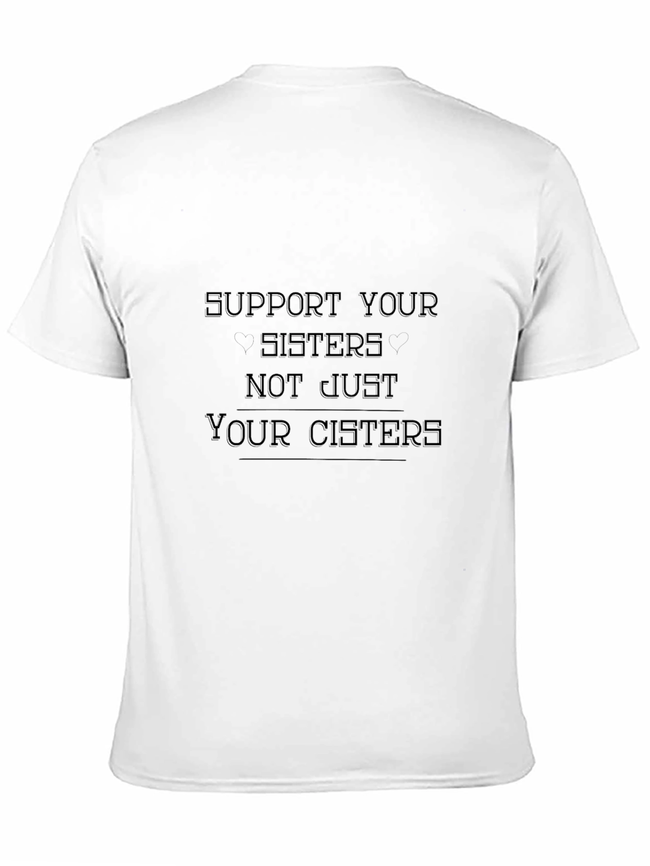 Support Your Sisters Graphic Tee - Black