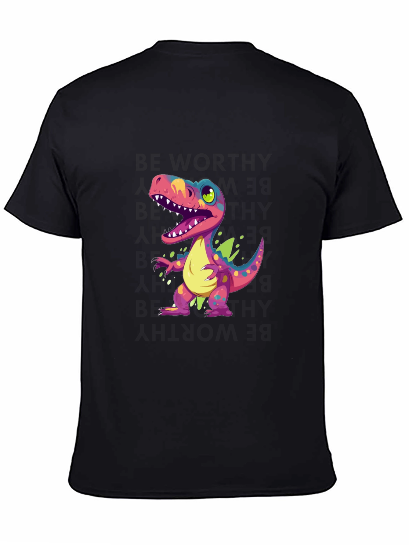 Cartoon Dinosaur Graphic Tee