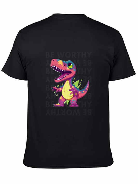 Cartoon Dinosaur Graphic Tee