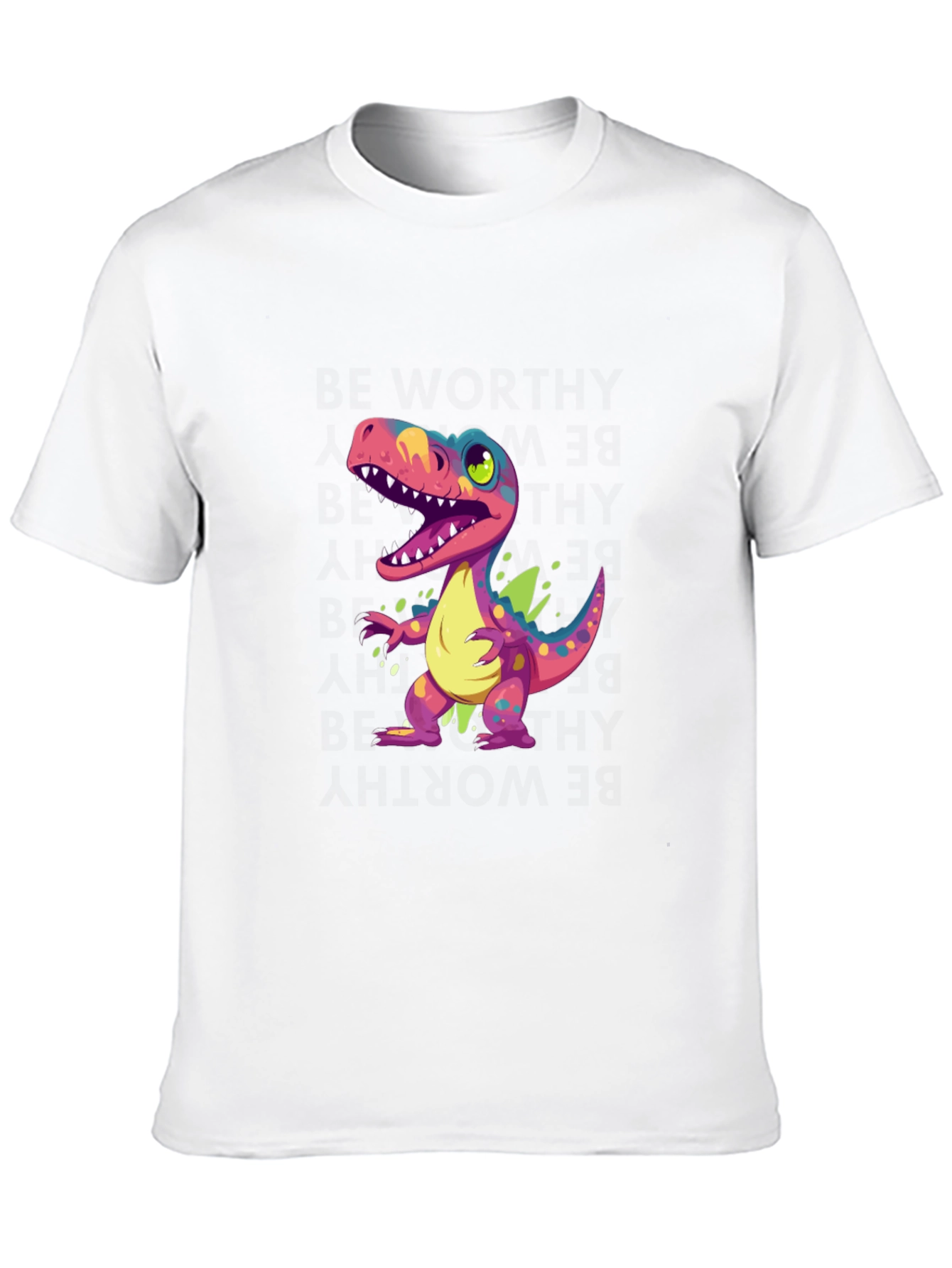 Cartoon Dinosaur Graphic Tee