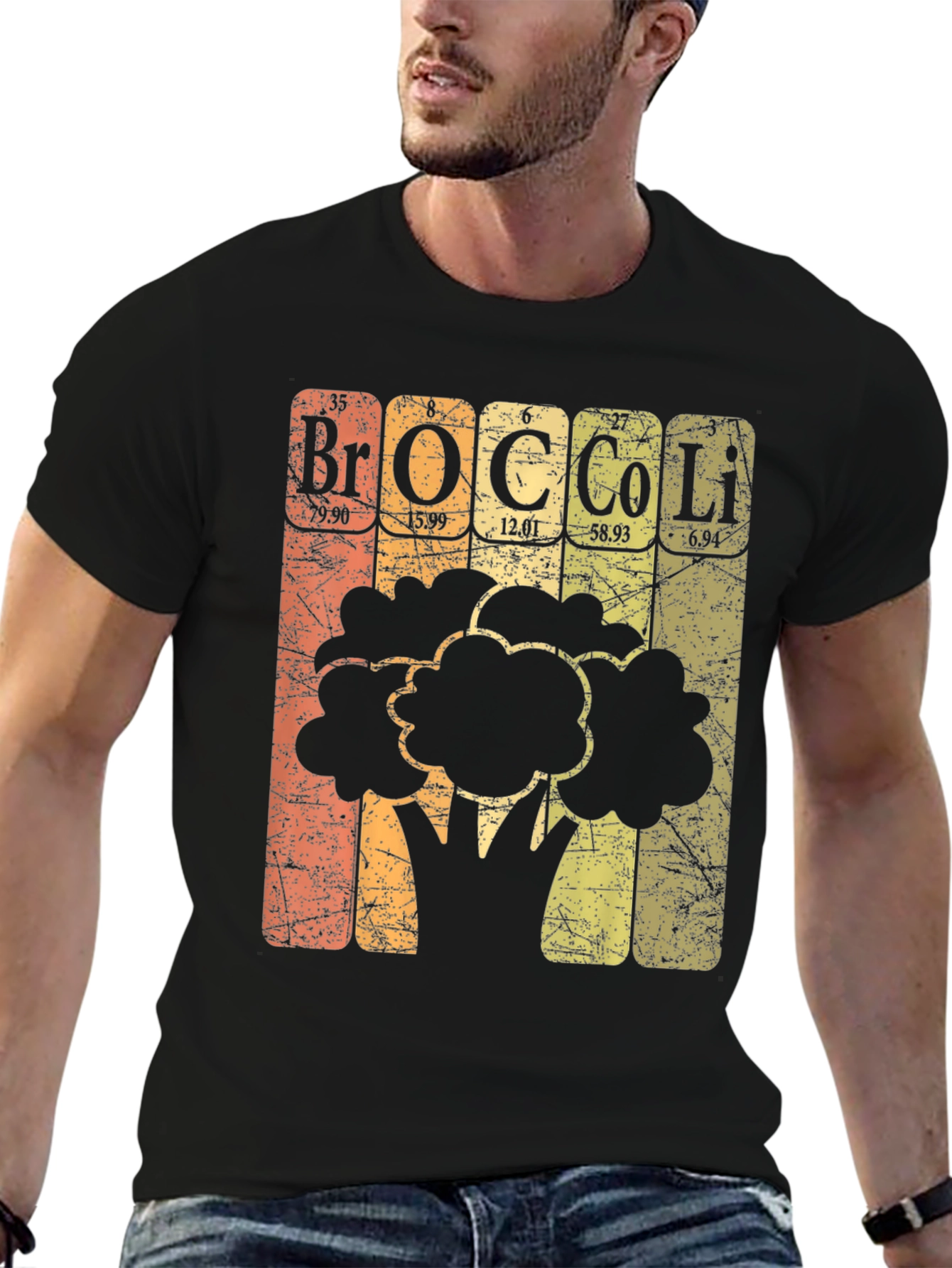 Periodic Table Broccoli T-Shirt