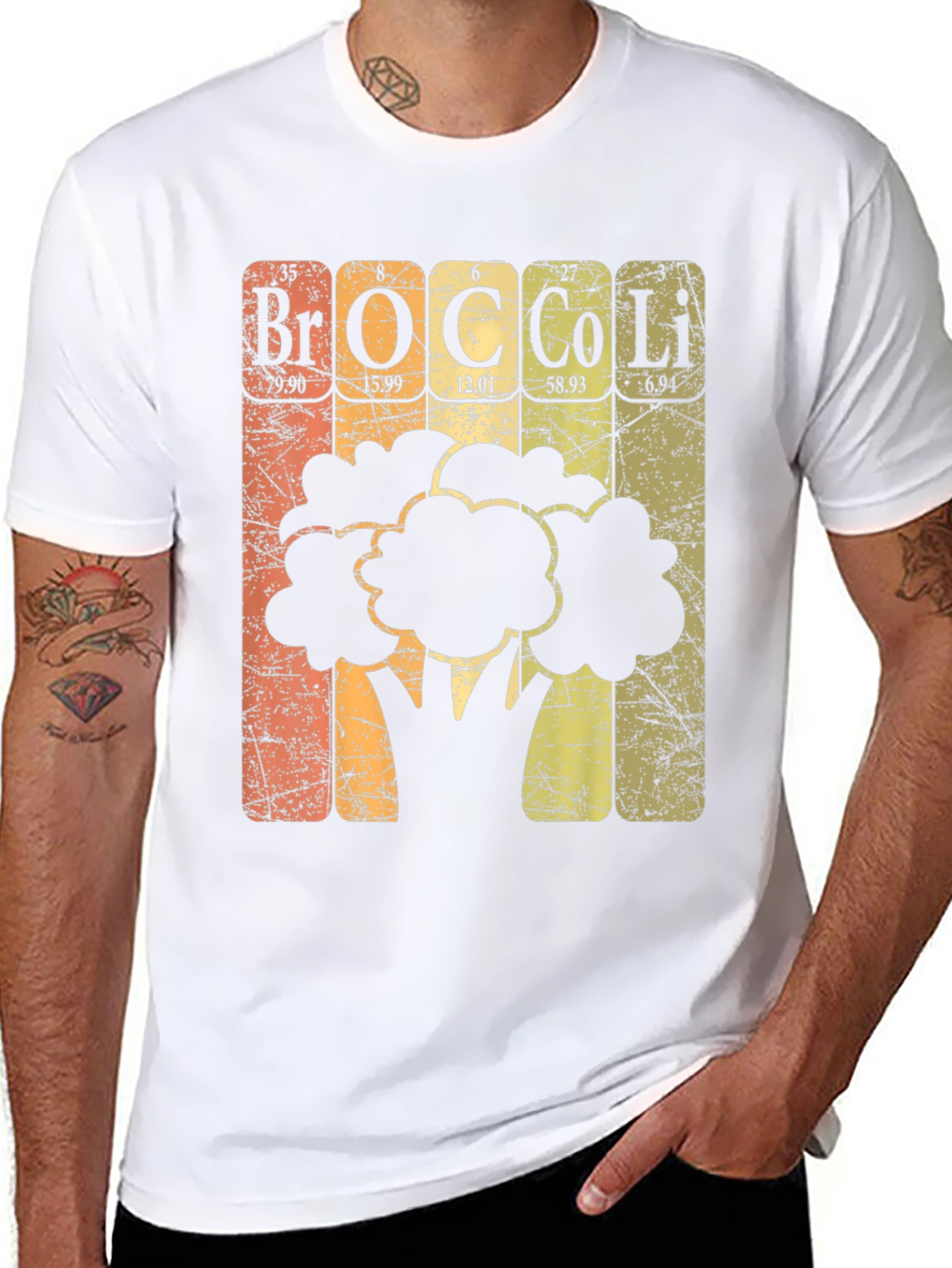 Periodic Table Broccoli T-Shirt