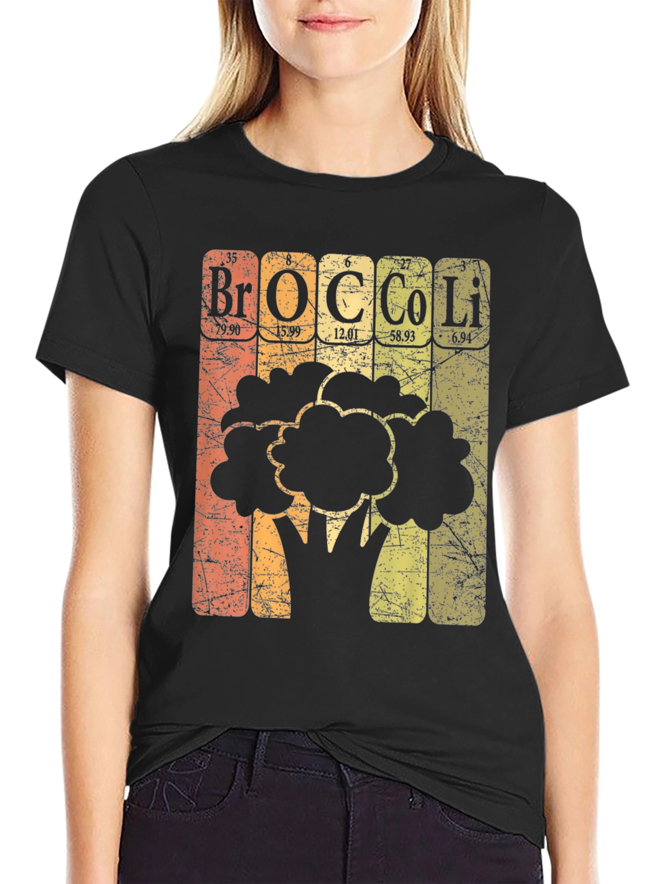 Periodic Table Broccoli T-Shirt