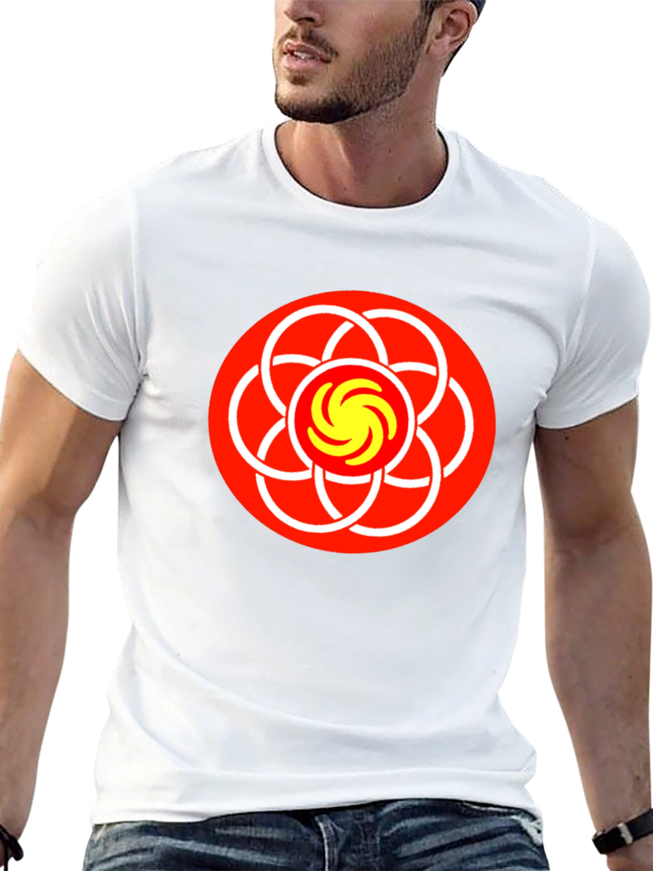 Abstract Graphic Tee - Geometric Design