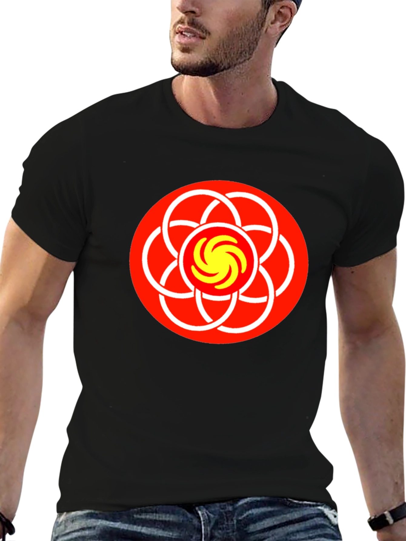 Abstract Graphic Tee - Geometric Design