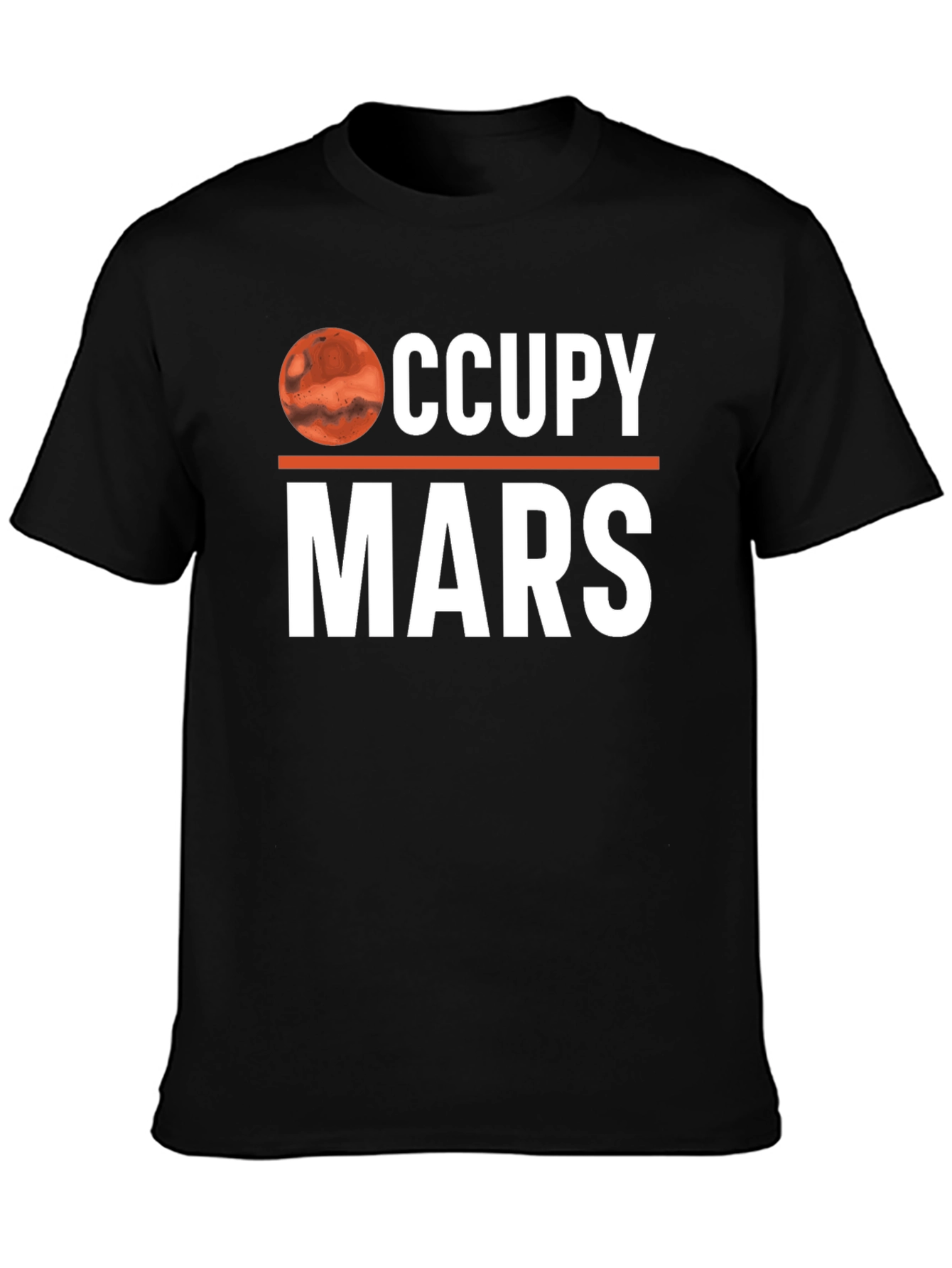 Occupy Mars Graphic T-Shirt - Space Exploration Tee