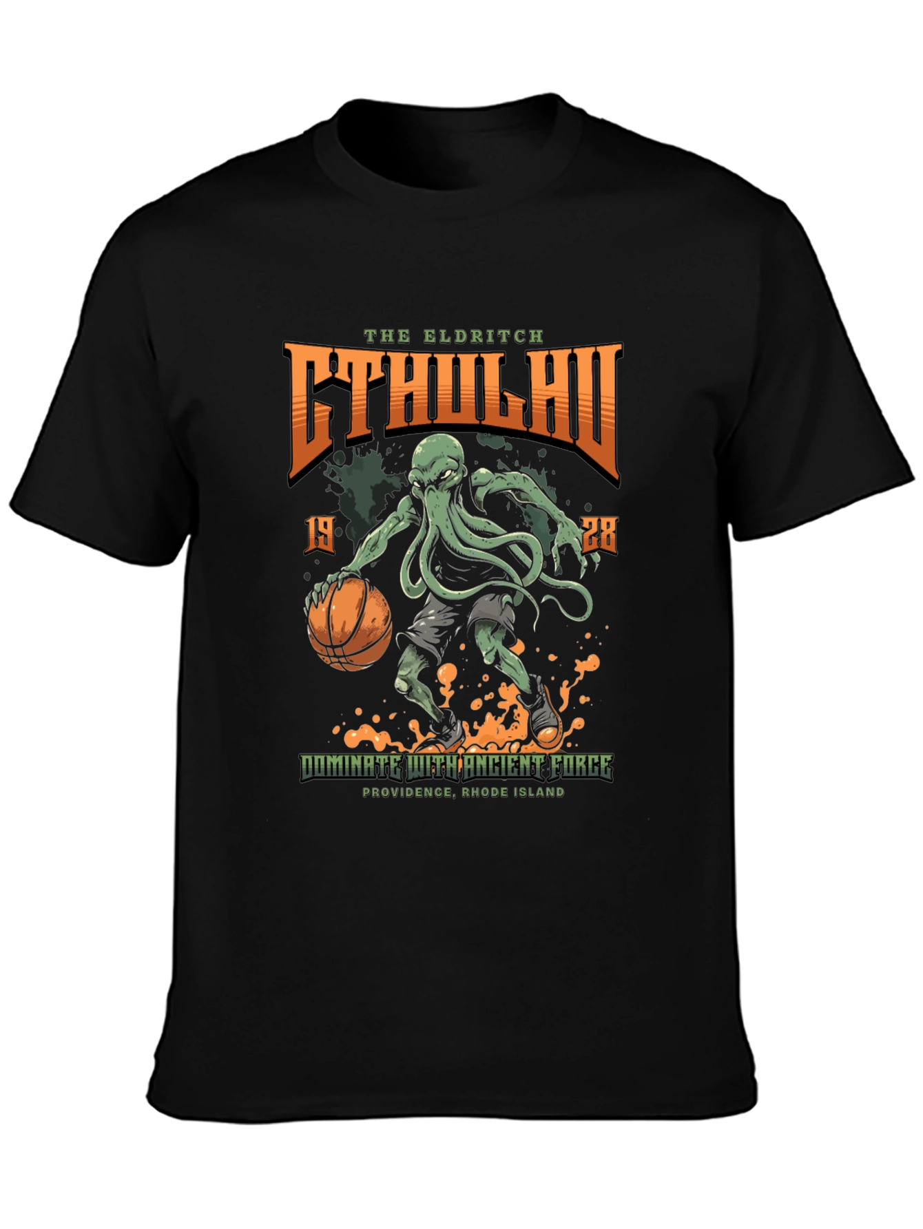 Eldritch Cthulhu Basketball Tee