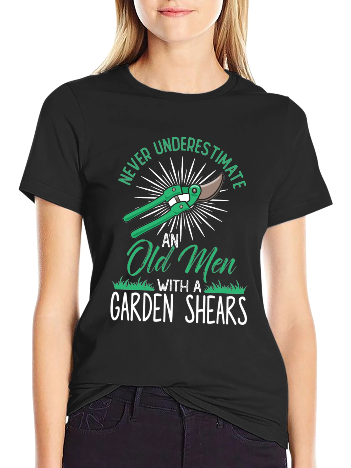 Never Underestimate Old Men Garden Shears T-Shirt