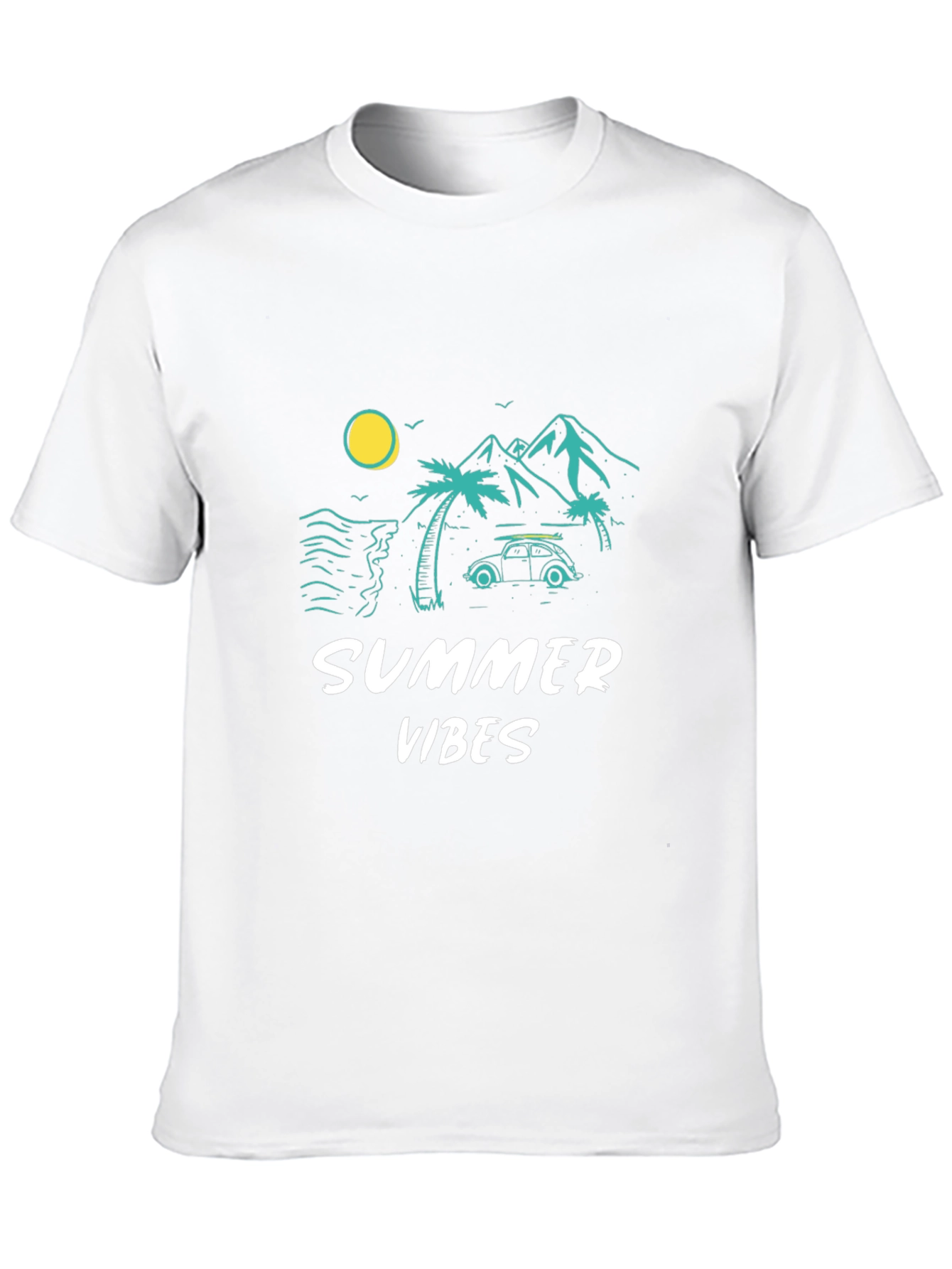 Summer Vibes Graphic T-Shirt - Black