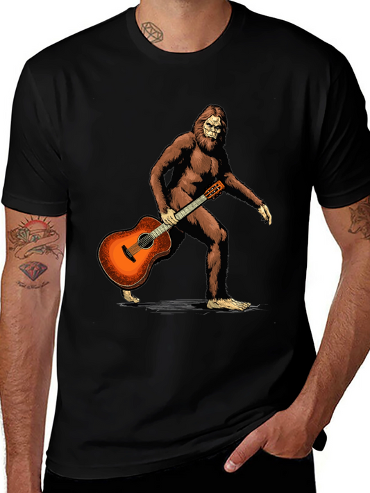 Sasquatch Guitarist Graphic Tee - Black
