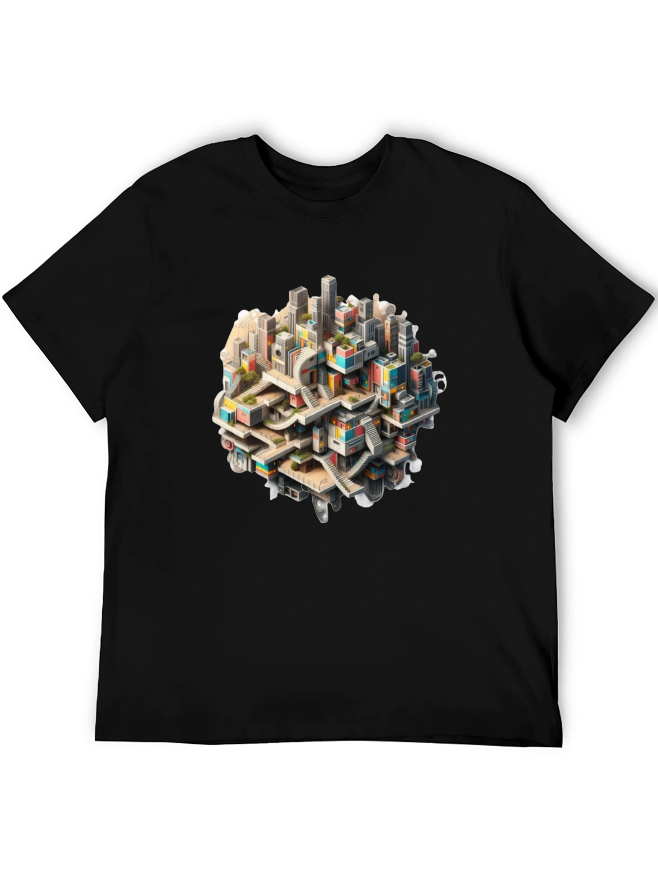Urban Maze T-Shirt - Cityscape Design