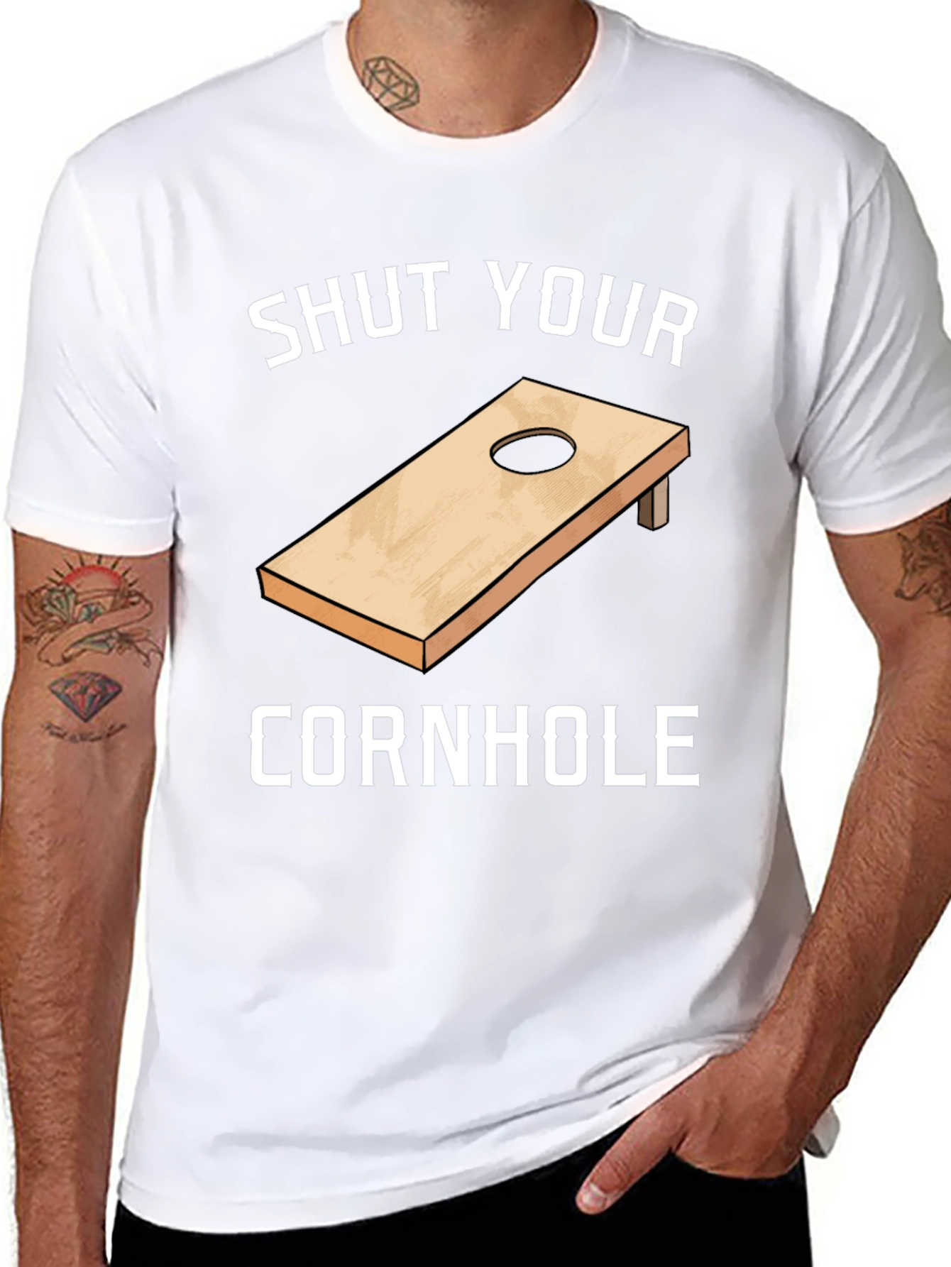Shut Your Cornhole Graphic T-Shirt
