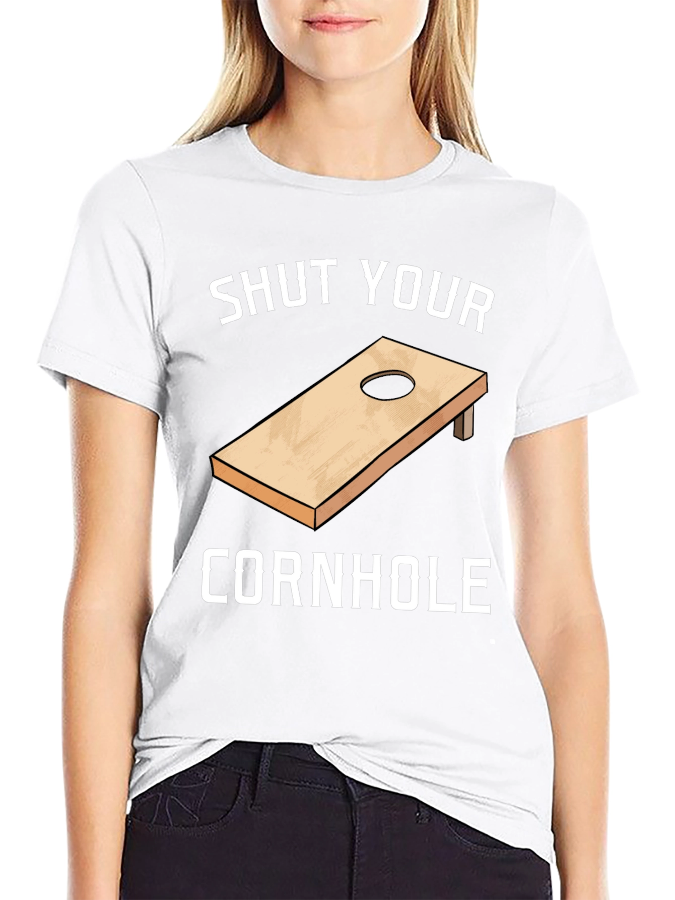 Shut Your Cornhole Graphic T-Shirt