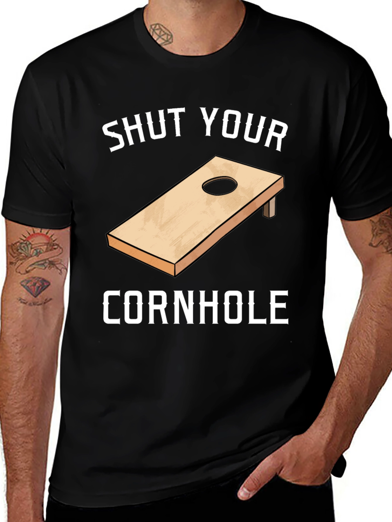 Shut Your Cornhole Graphic T-Shirt