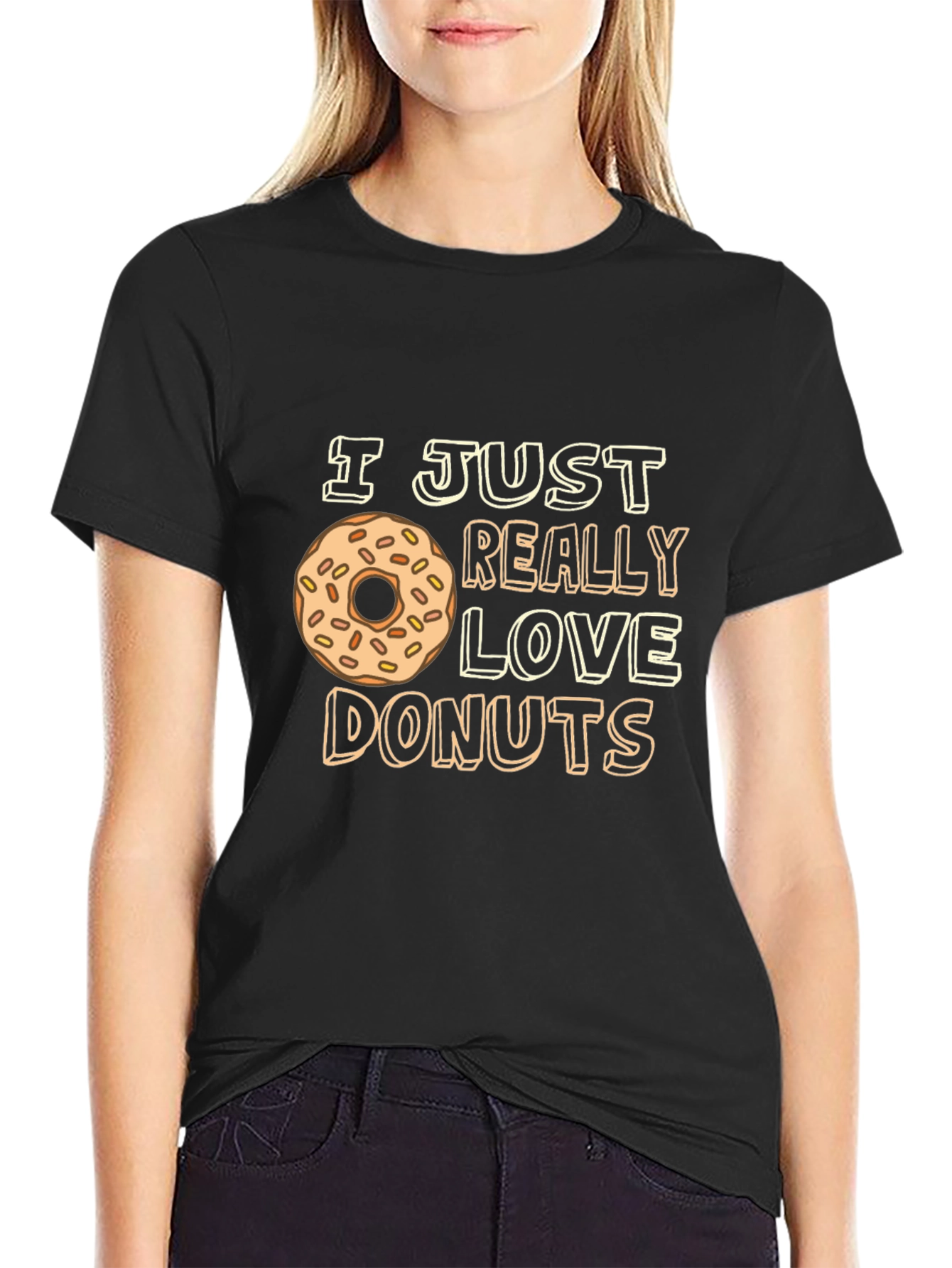 I Love Donuts Graphic T-Shirt