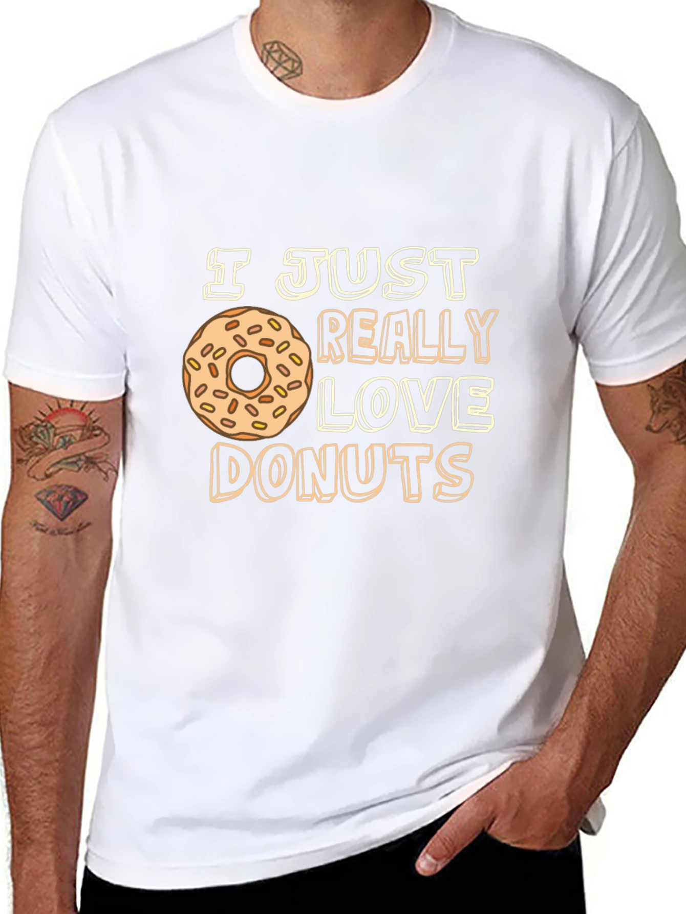 I Love Donuts Graphic T-Shirt