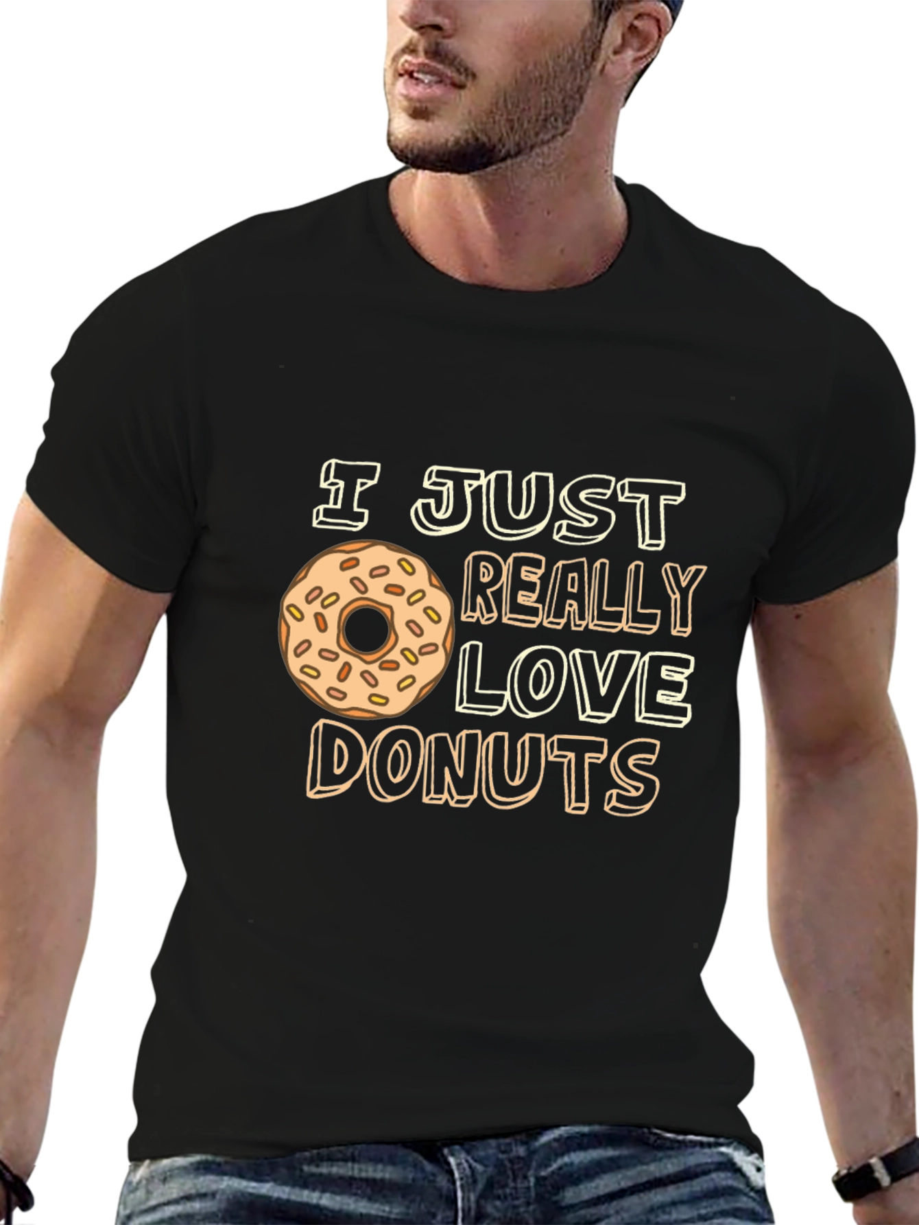 I Love Donuts Graphic T-Shirt