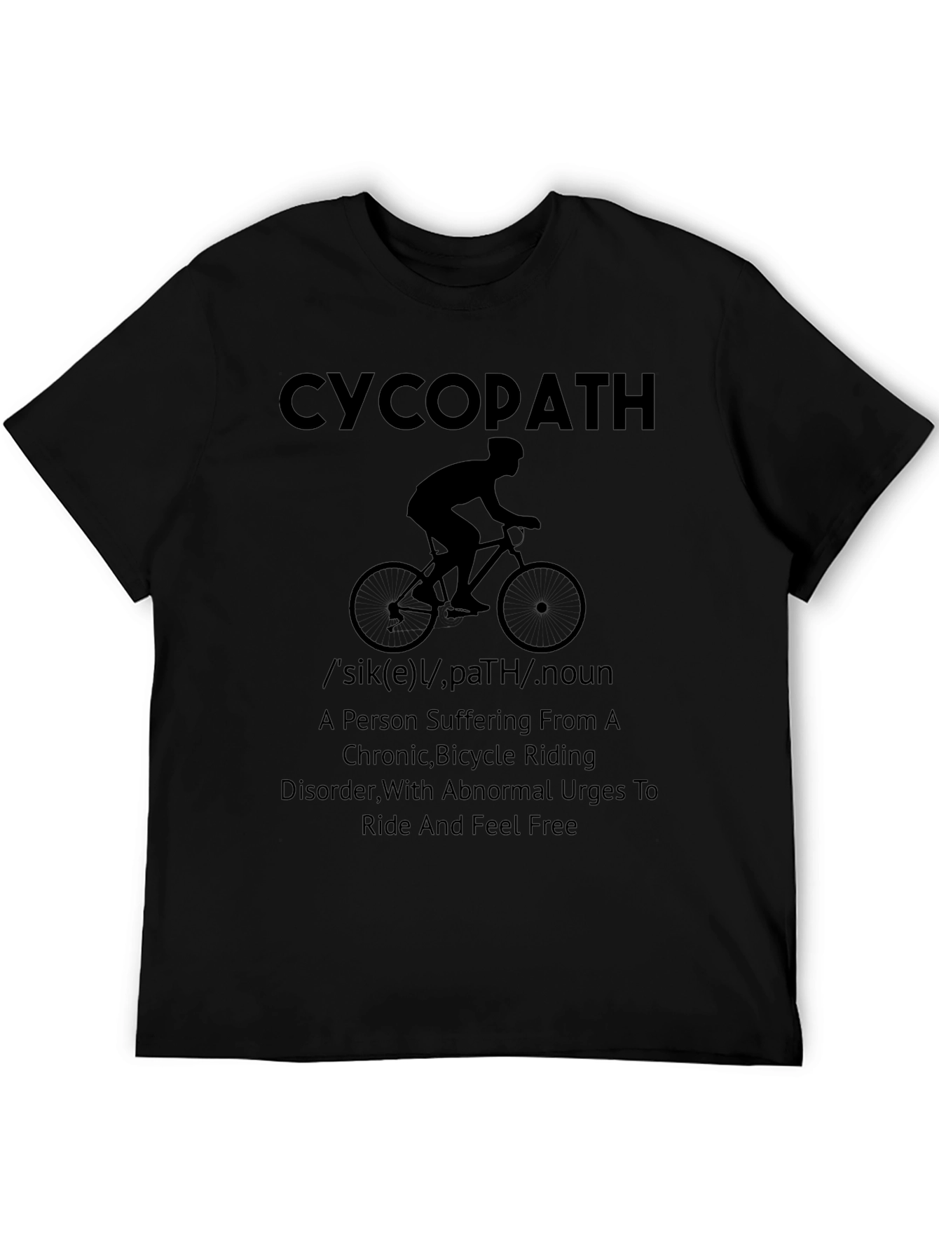 Funny CycopAth Biker T-Shirt - Ride Free!