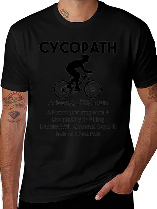 Funny CycopAth Biker T-Shirt - Ride Free!