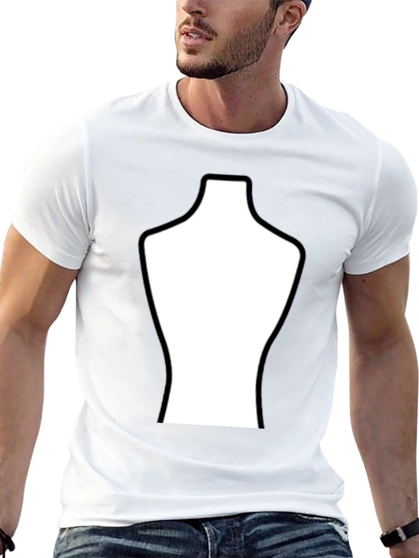 Mannequin T-Shirt - Blank Body Outline