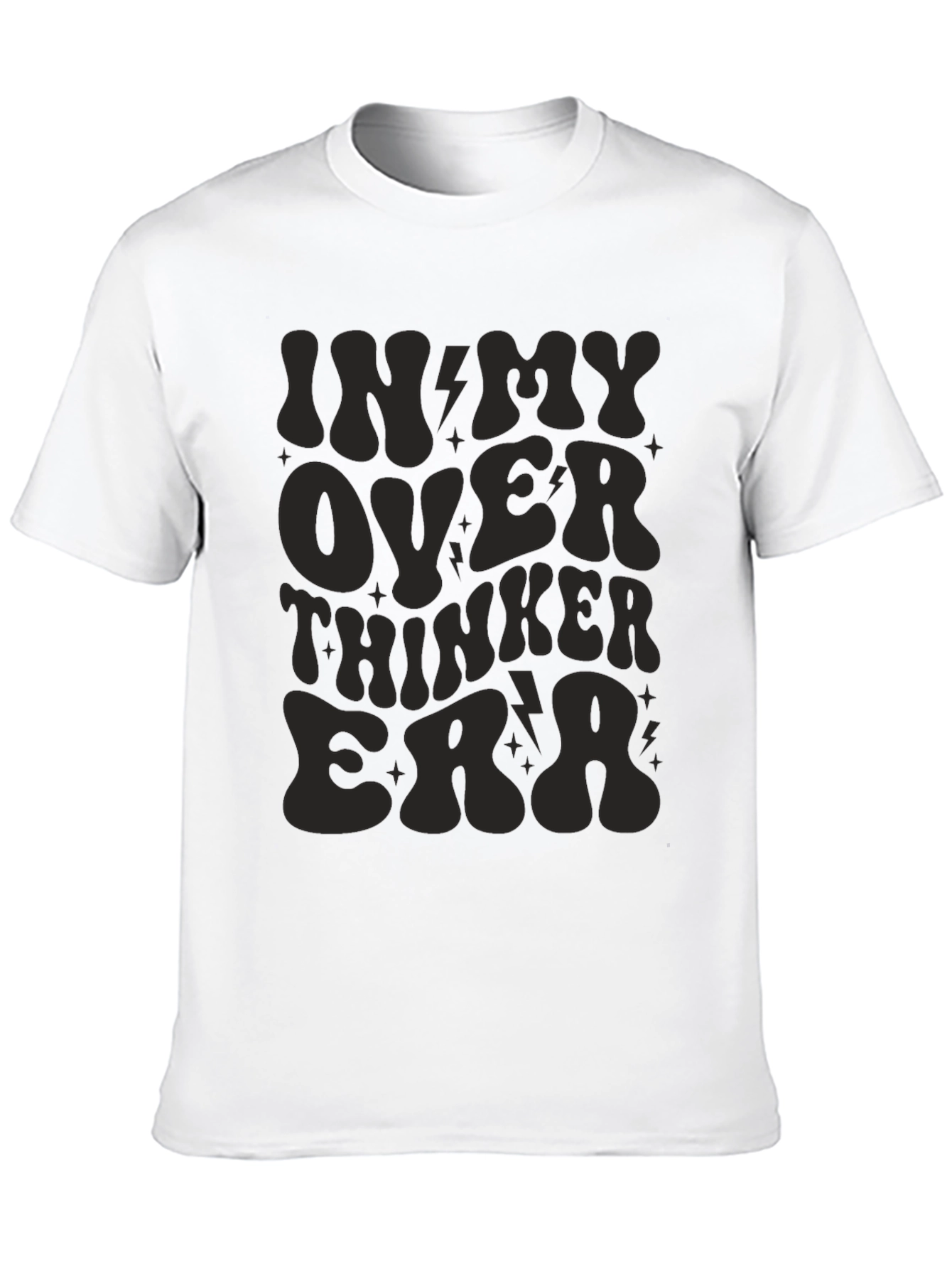 In My Overthinker Era Black Tee