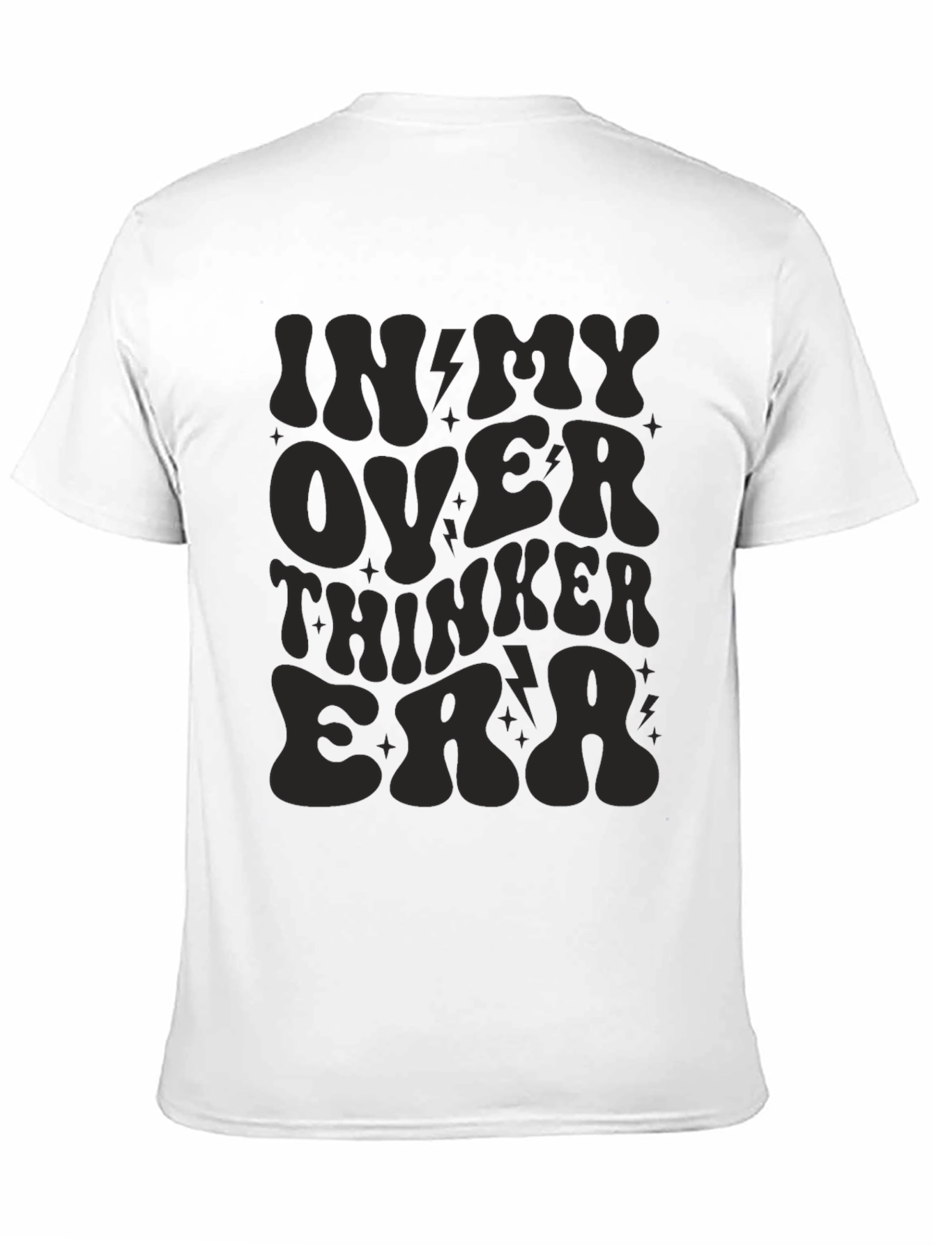 In My Overthinker Era Black Tee