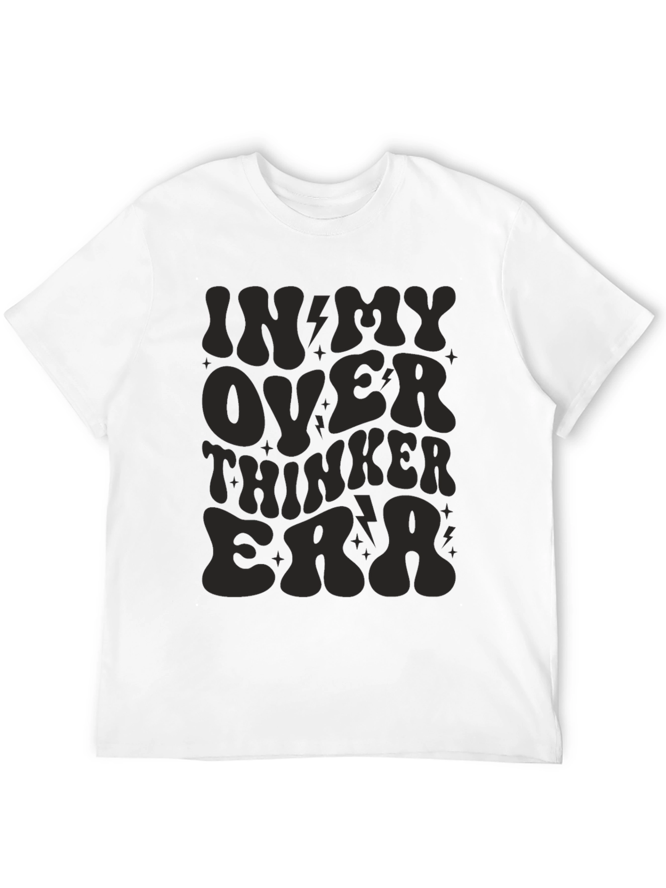 In My Overthinker Era Black Tee