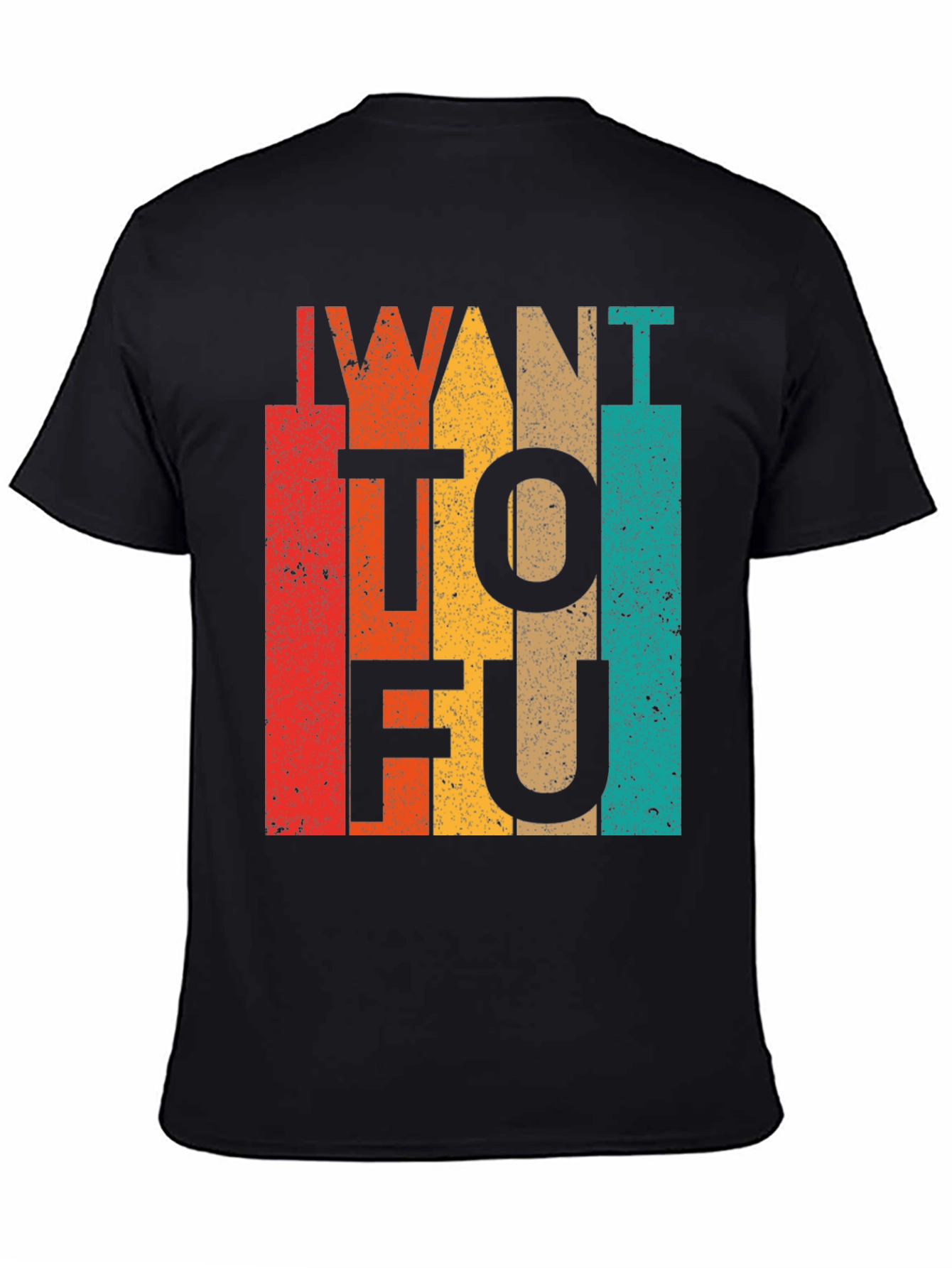 Retro I Want Tofu Shirt Vegan Vegetarian Tee