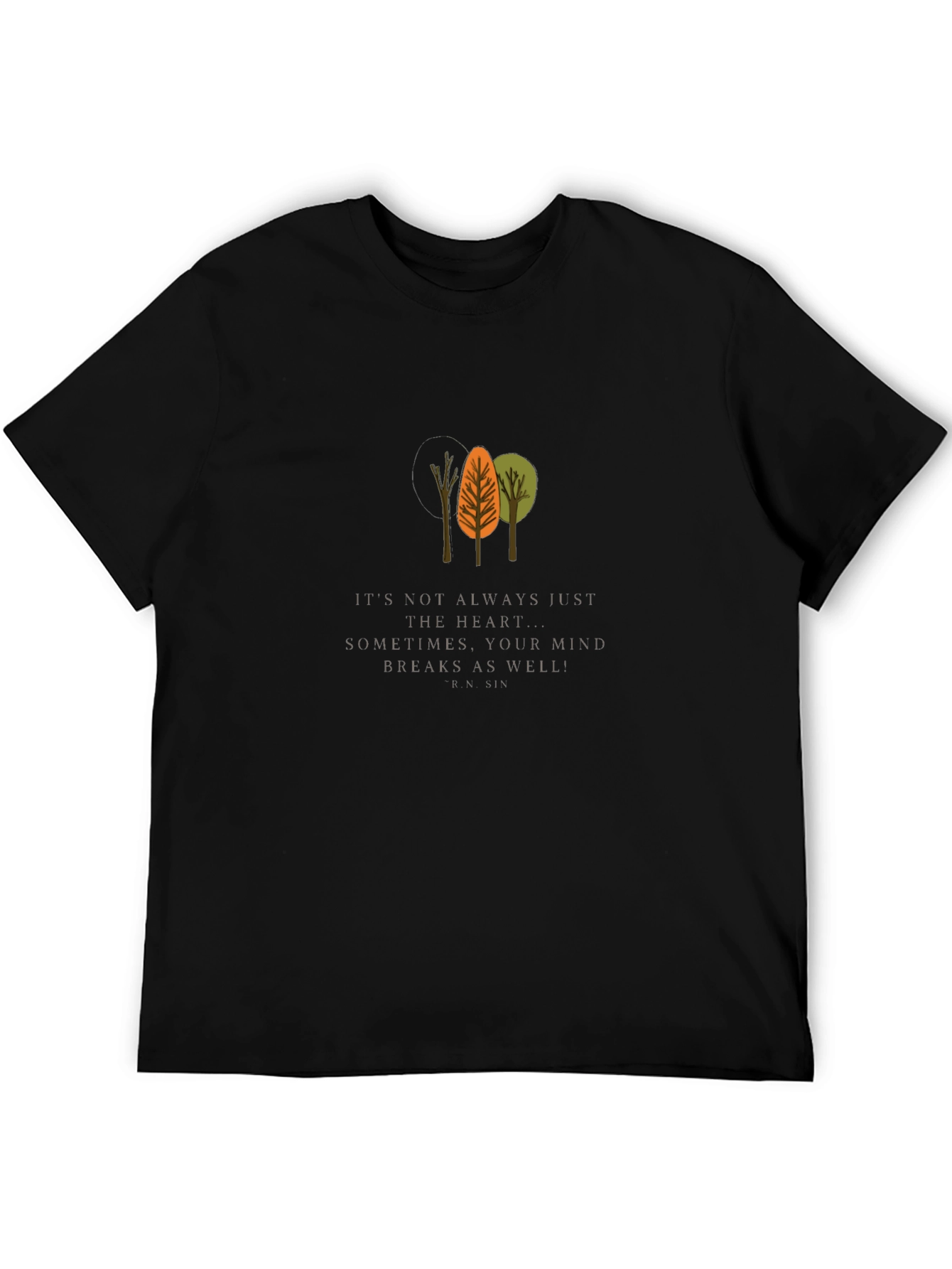 Mind Breaks Tree Graphic Tee - Unisex Black T-Shirt