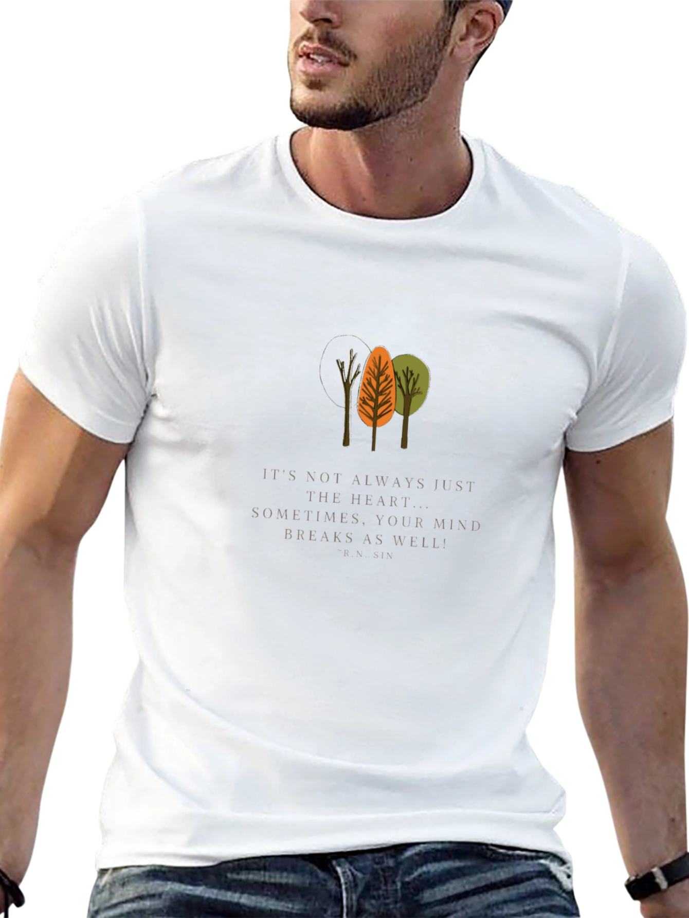 Mind Breaks Tree Graphic Tee - Unisex Black T-Shirt