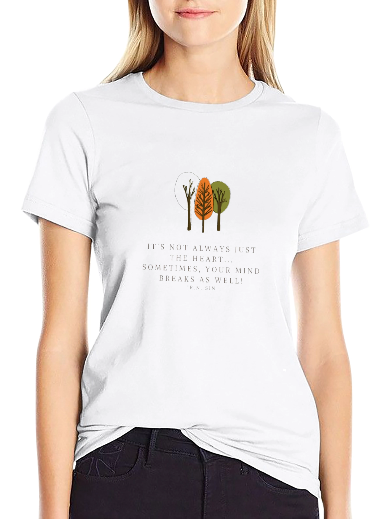 Mind Breaks Tree Graphic Tee - Unisex Black T-Shirt