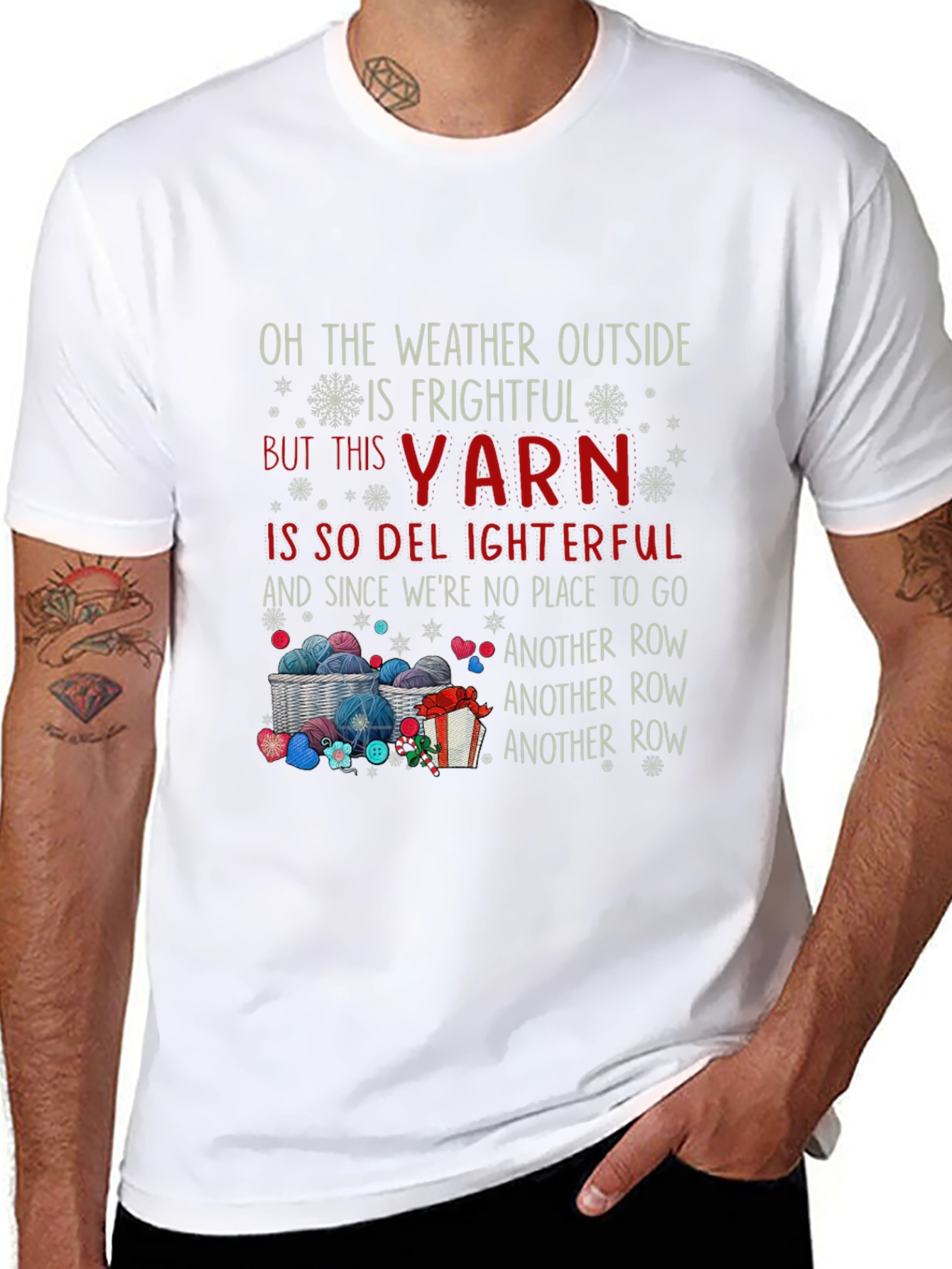 Frightful Weather Yarn Knitting T-Shirt
