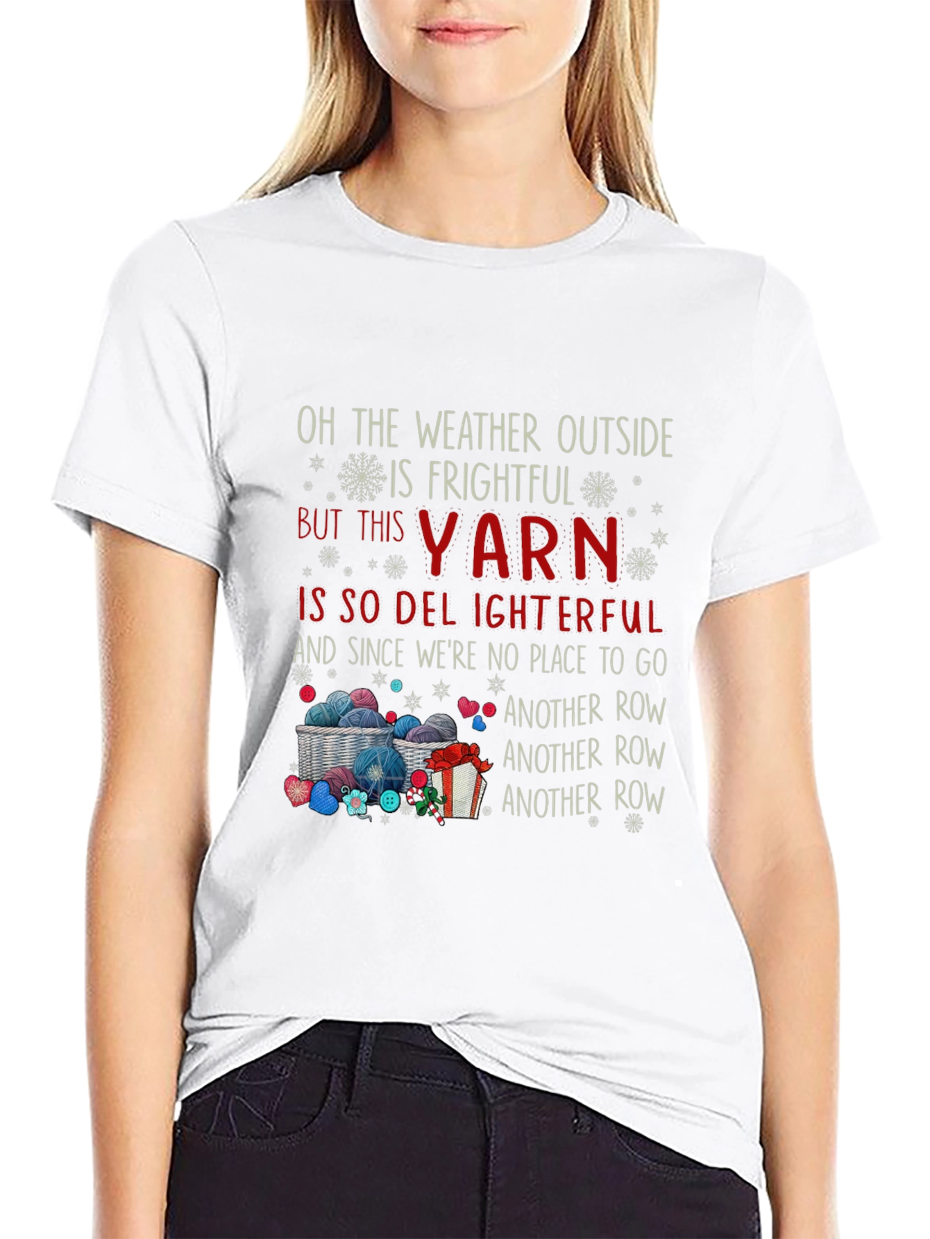 Frightful Weather Yarn Knitting T-Shirt