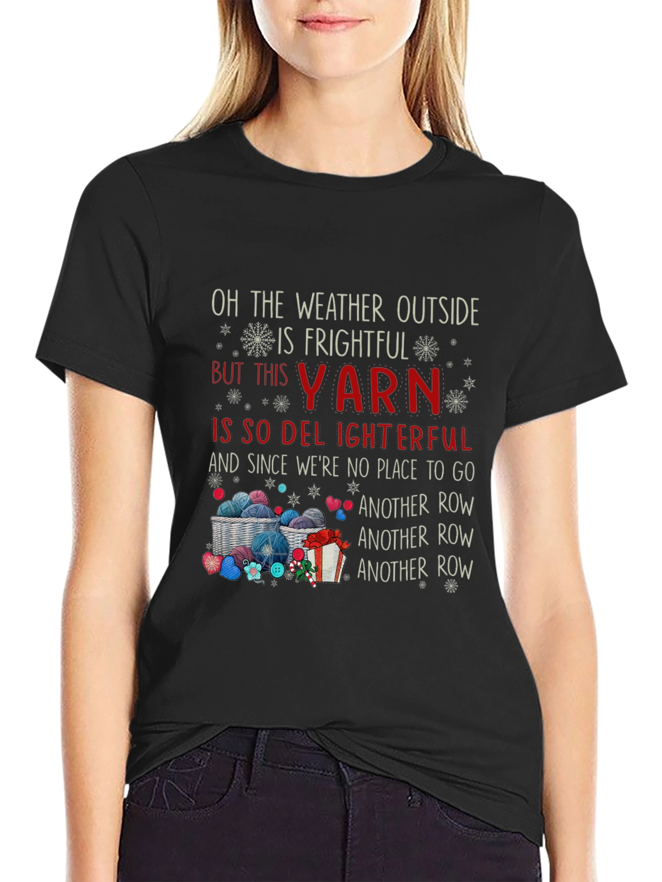 Frightful Weather Yarn Knitting T-Shirt