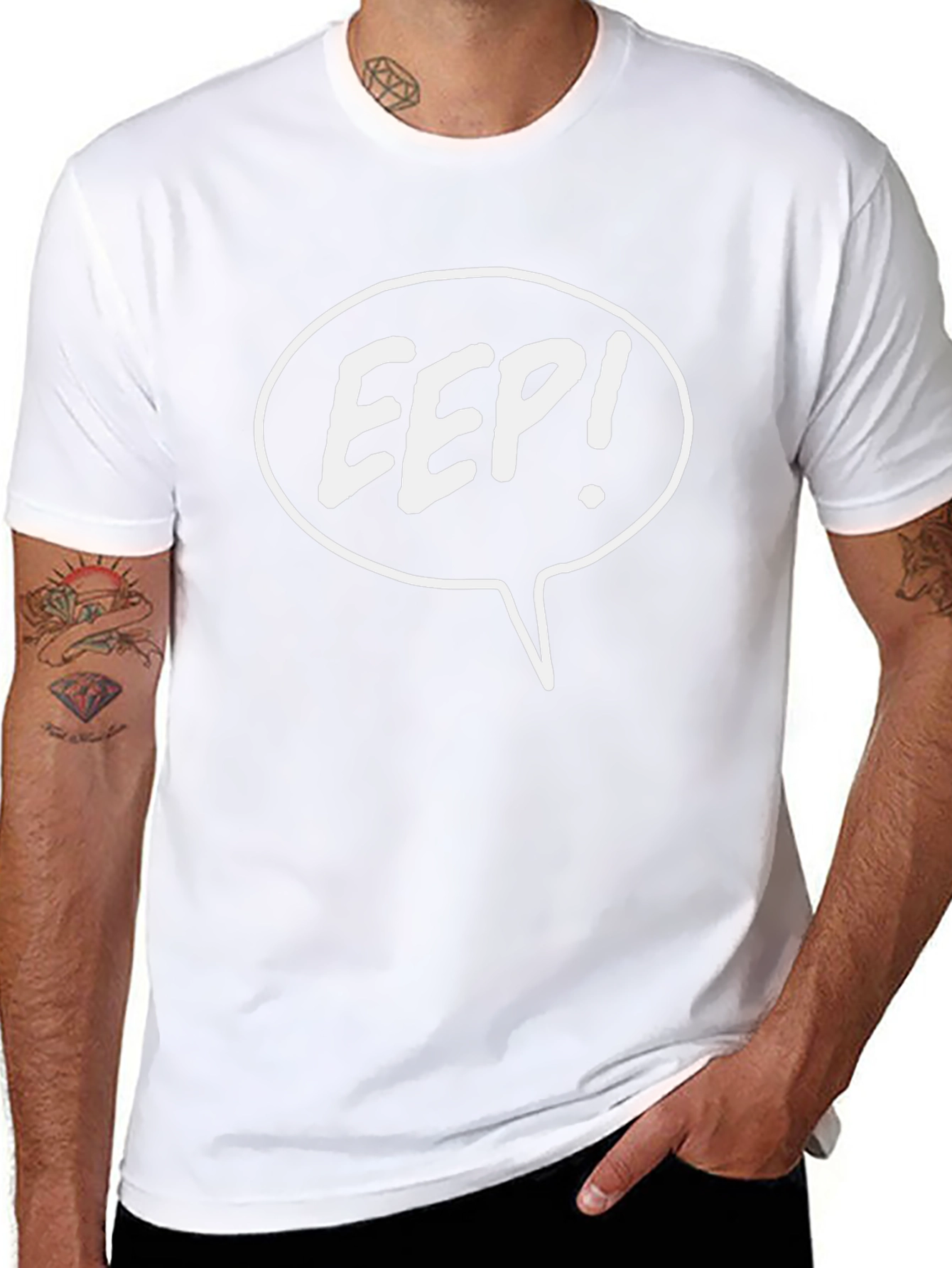 Eep! Graphic T-Shirt - Black Cotton Tee