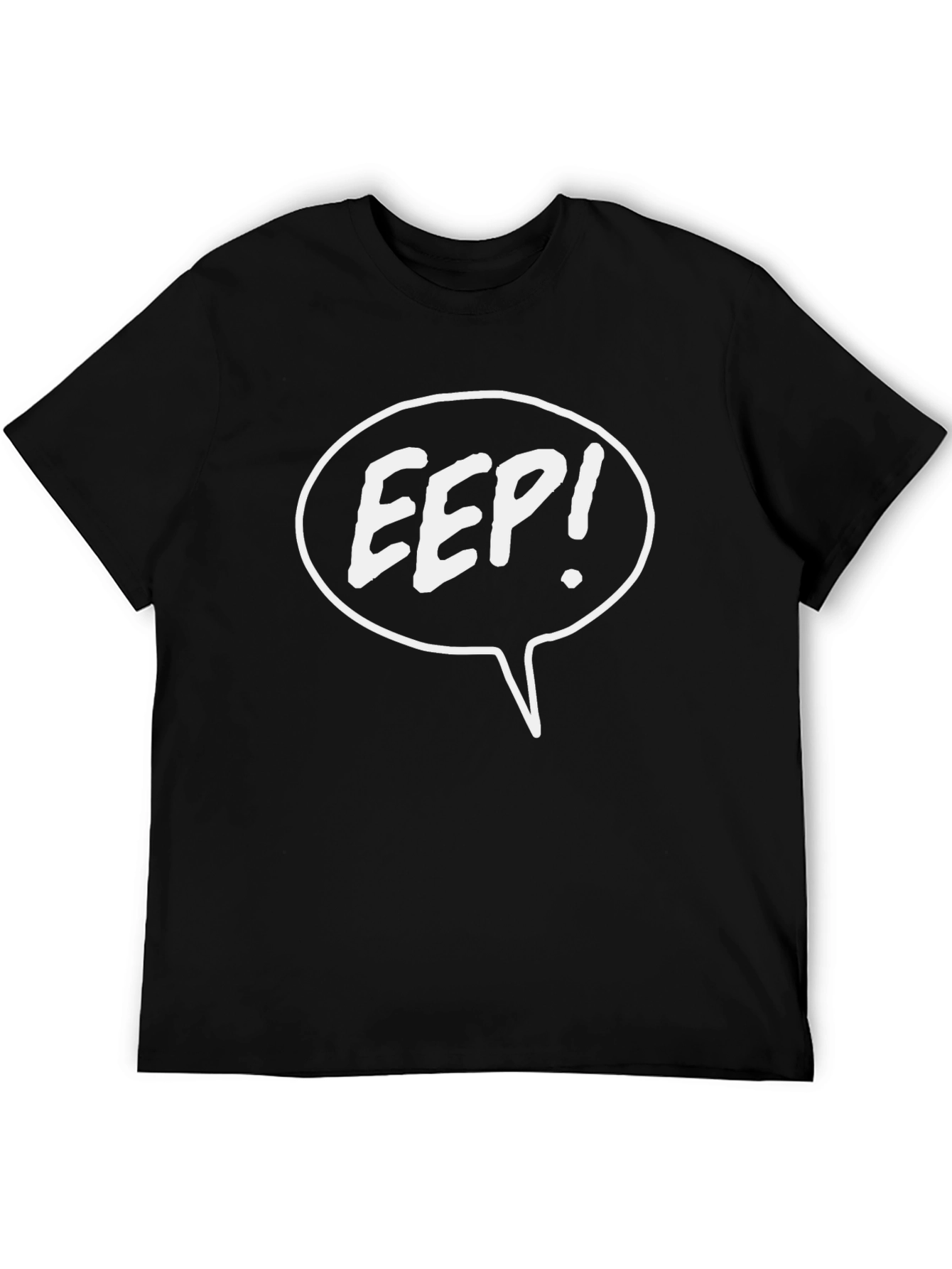 Eep! Graphic T-Shirt - Black Cotton Tee